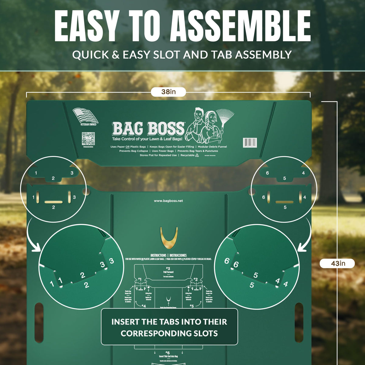 Lawn & Leaf Bag Holder