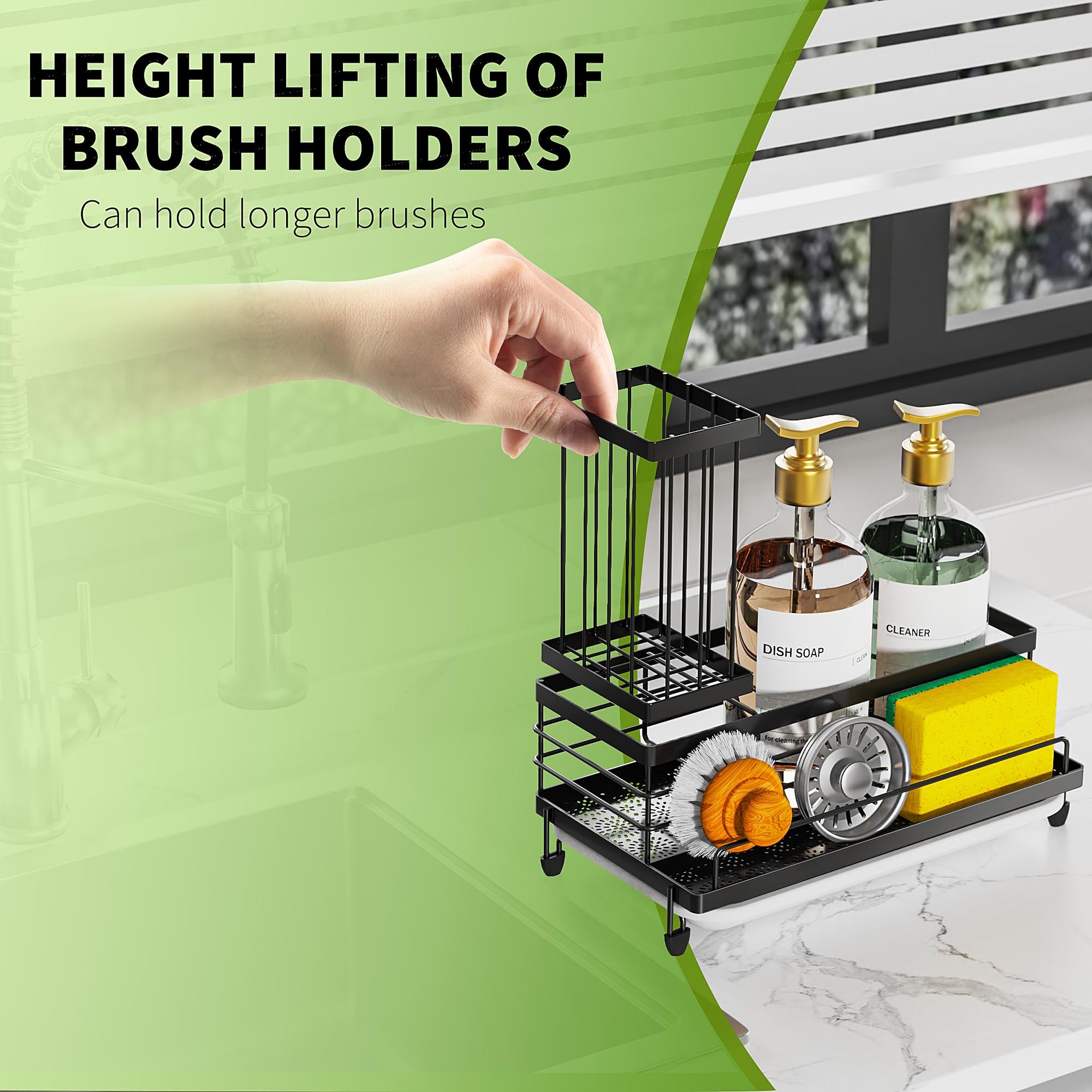 Large Capacity Kitchen Sink Caddy Organizer