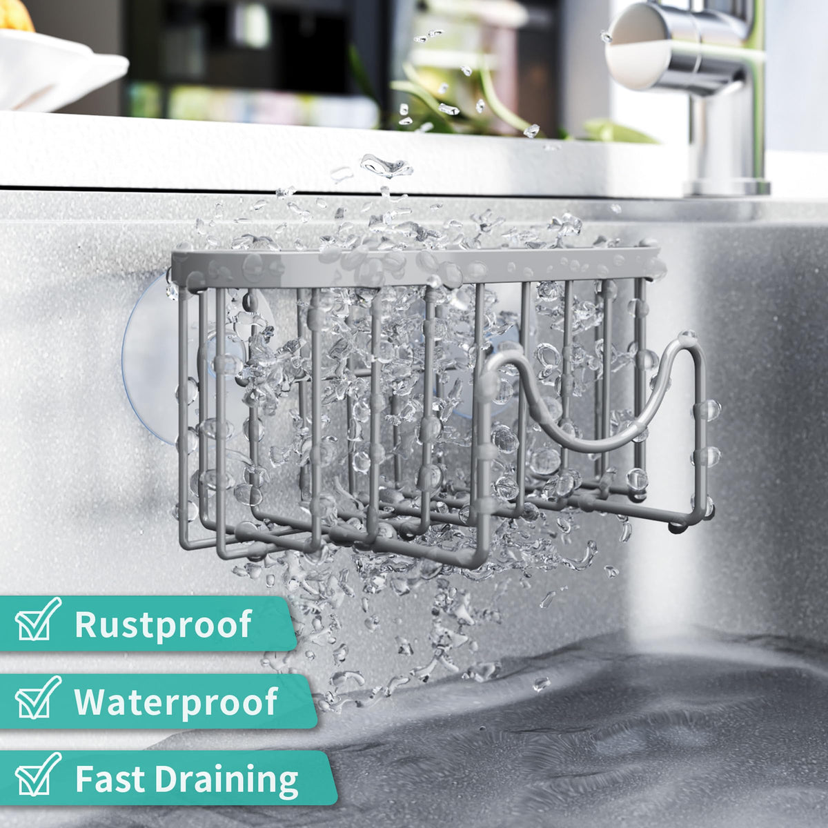 Sponge Holder for Kitchen Sink