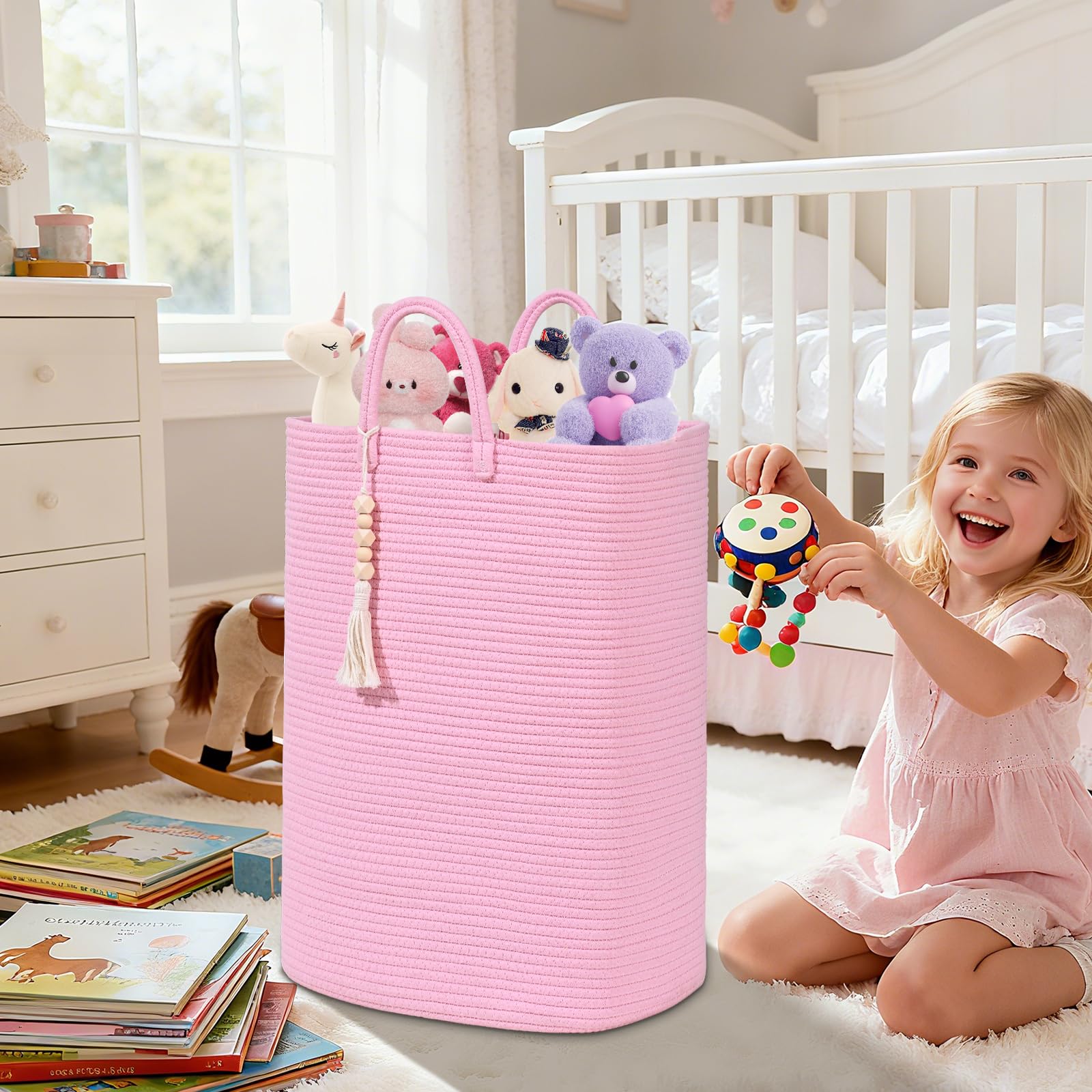 Woven Laundry Basket for Clothes