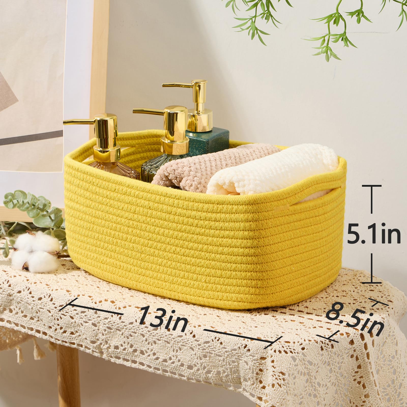 Small Storage Baskets for Organizing (4 Count)
