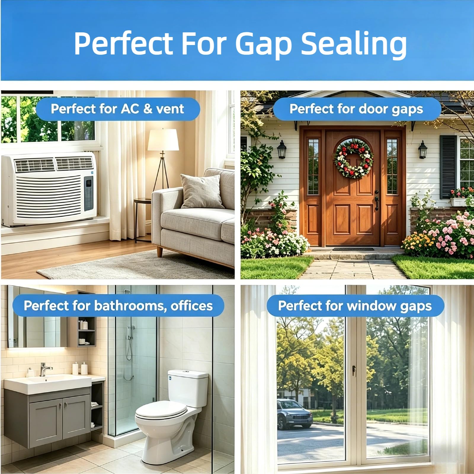 Transparent Window Weather Sealing Tape (33 Foot)