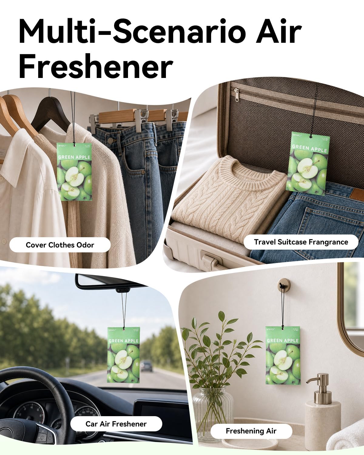 20Pcs Green Apple Scented Sachets (20 Count)