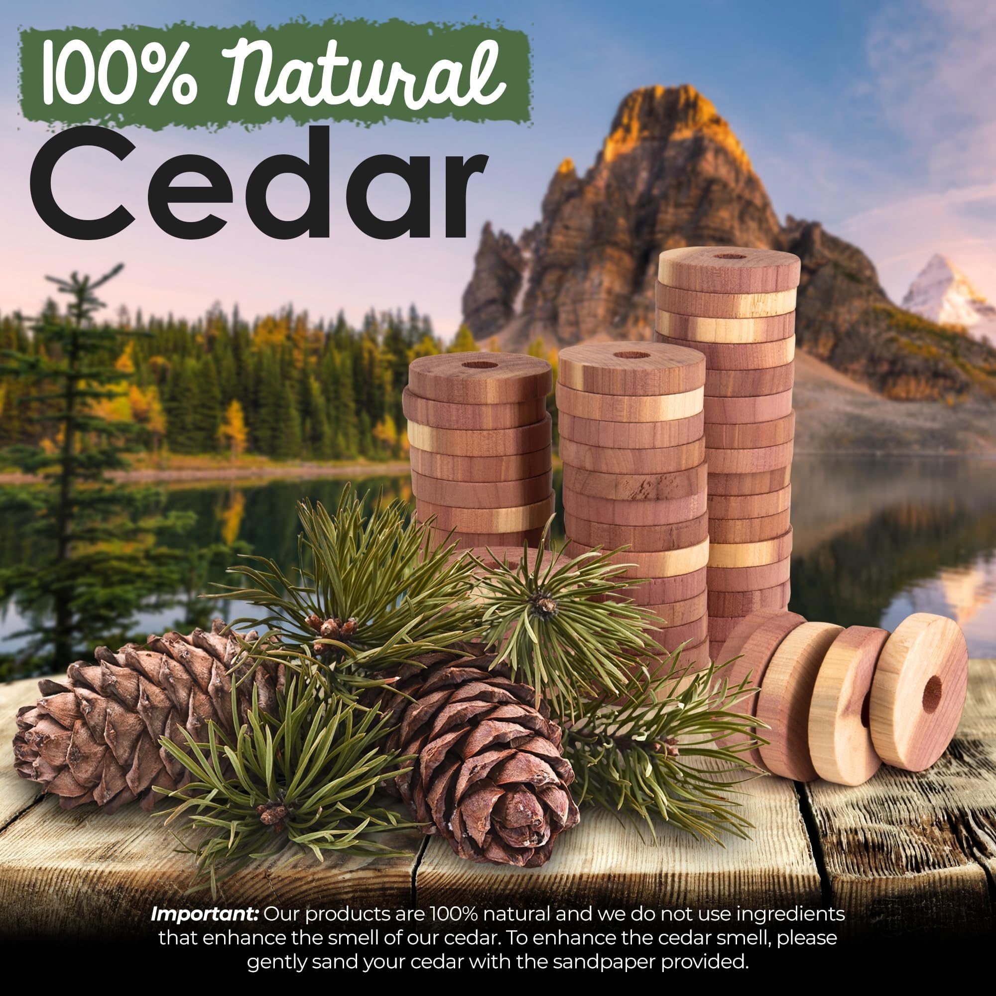 Cedar Blocks for Clothes Storage (28 Count)