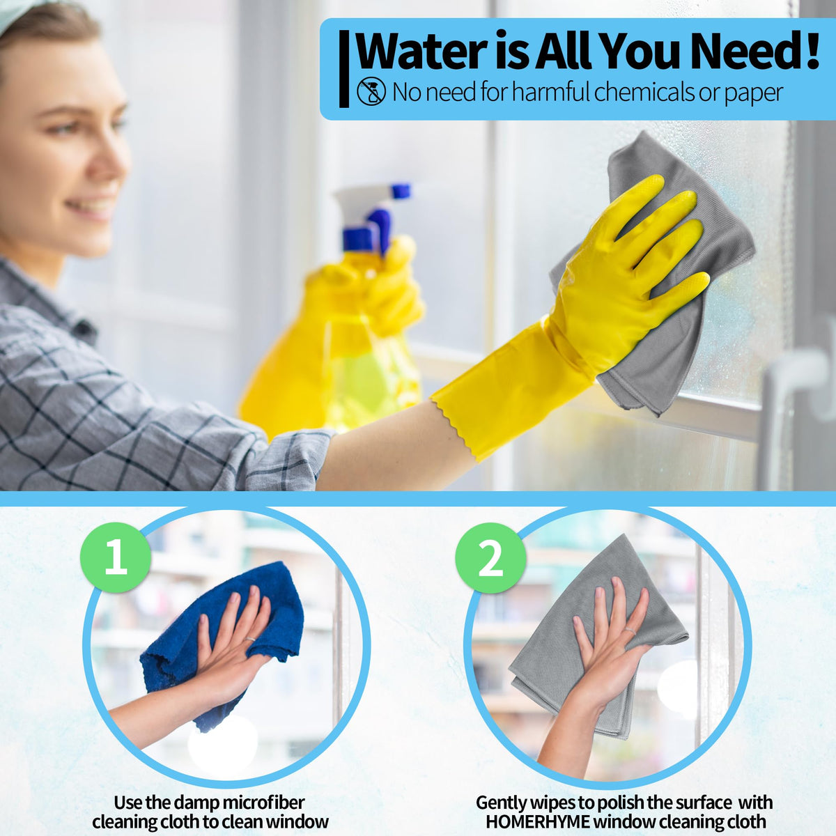 Microfiber Cleaning Cloth (10 Count)
