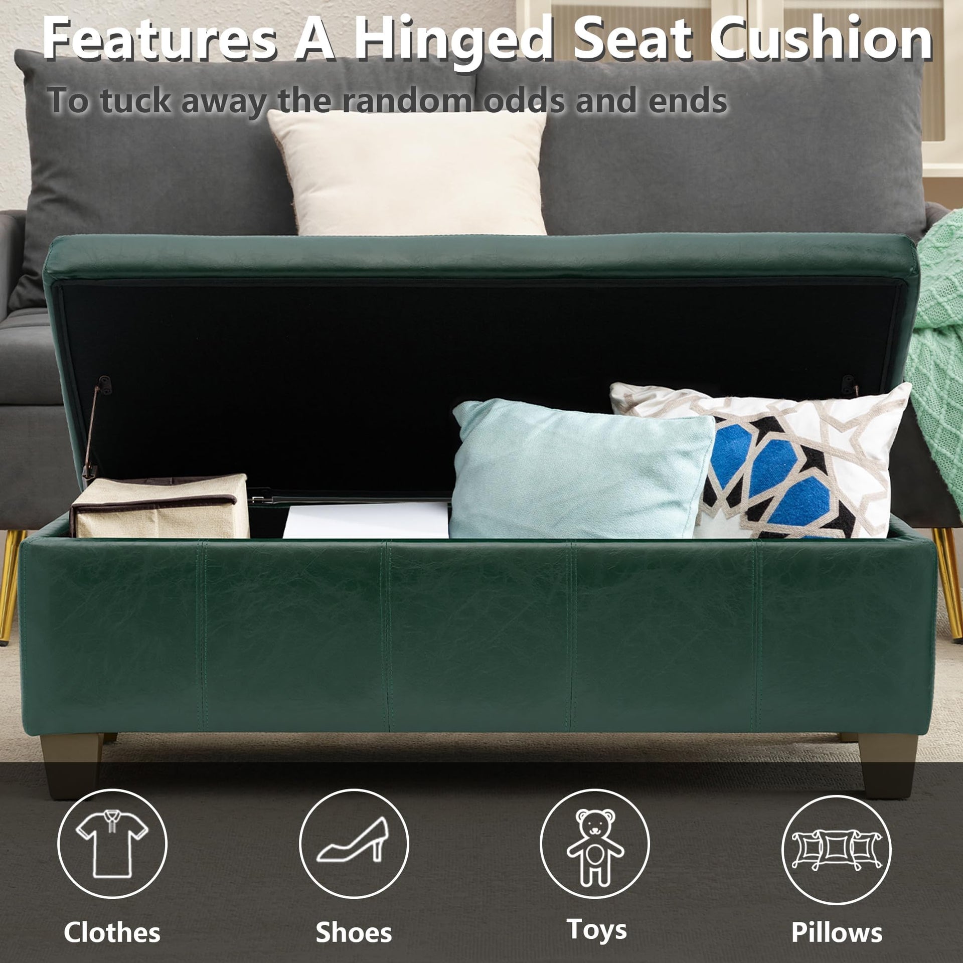 51 Inch Storage Ottoman