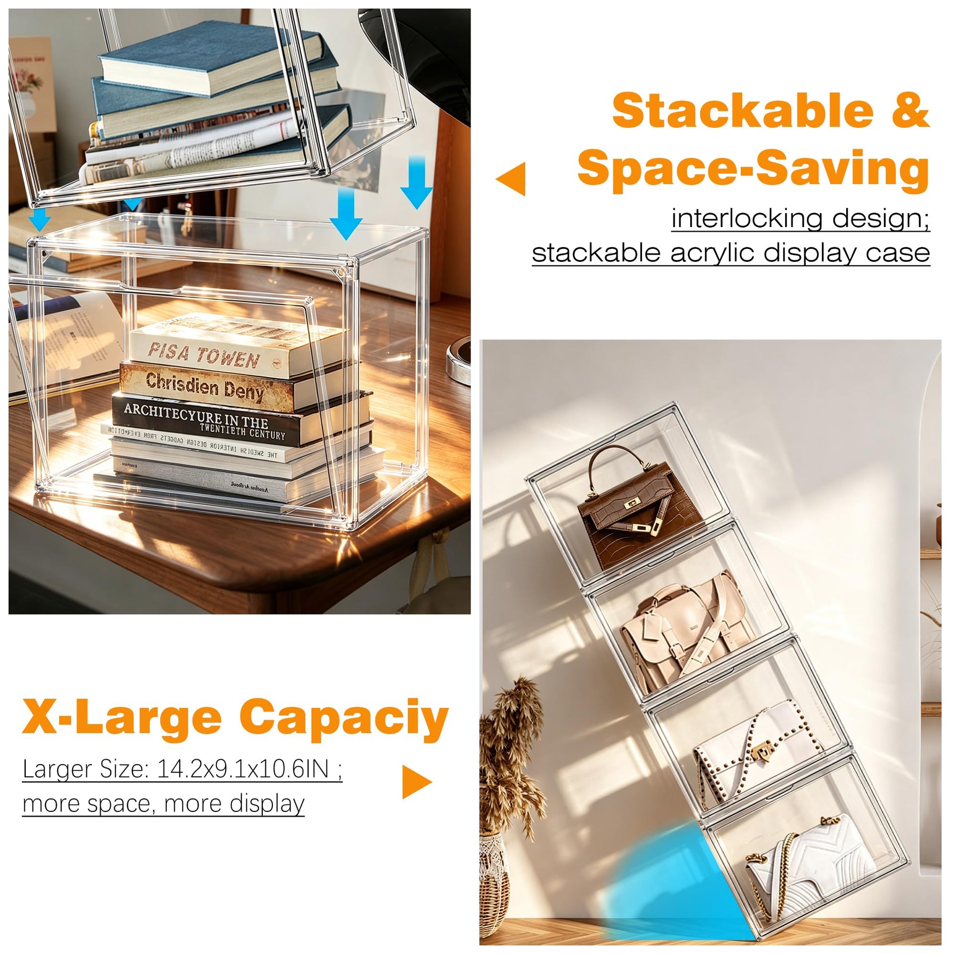 Clear Purse Organizer Set of 9 (9 Count)