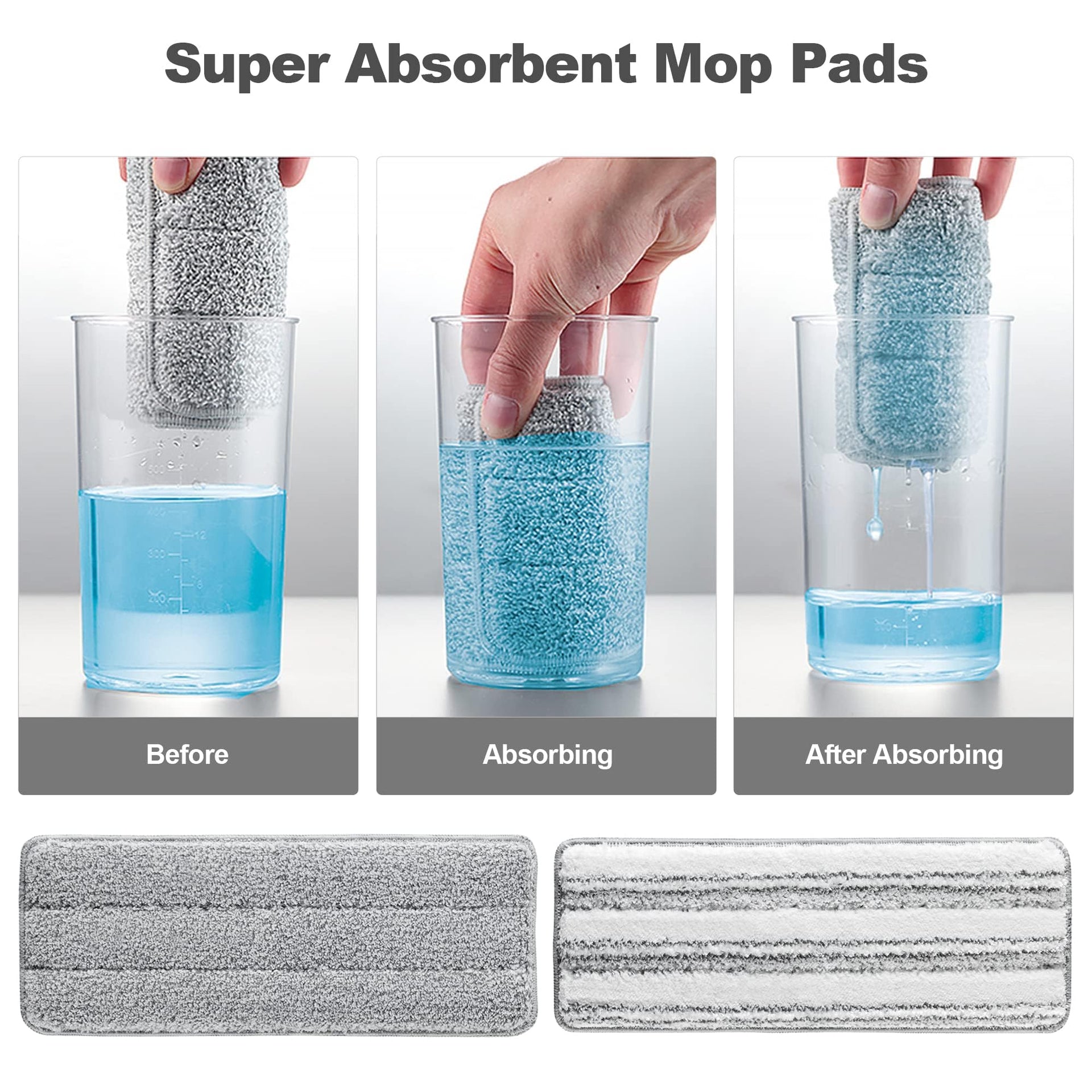 Microfiber Mop Replacement Pads (4 Count)