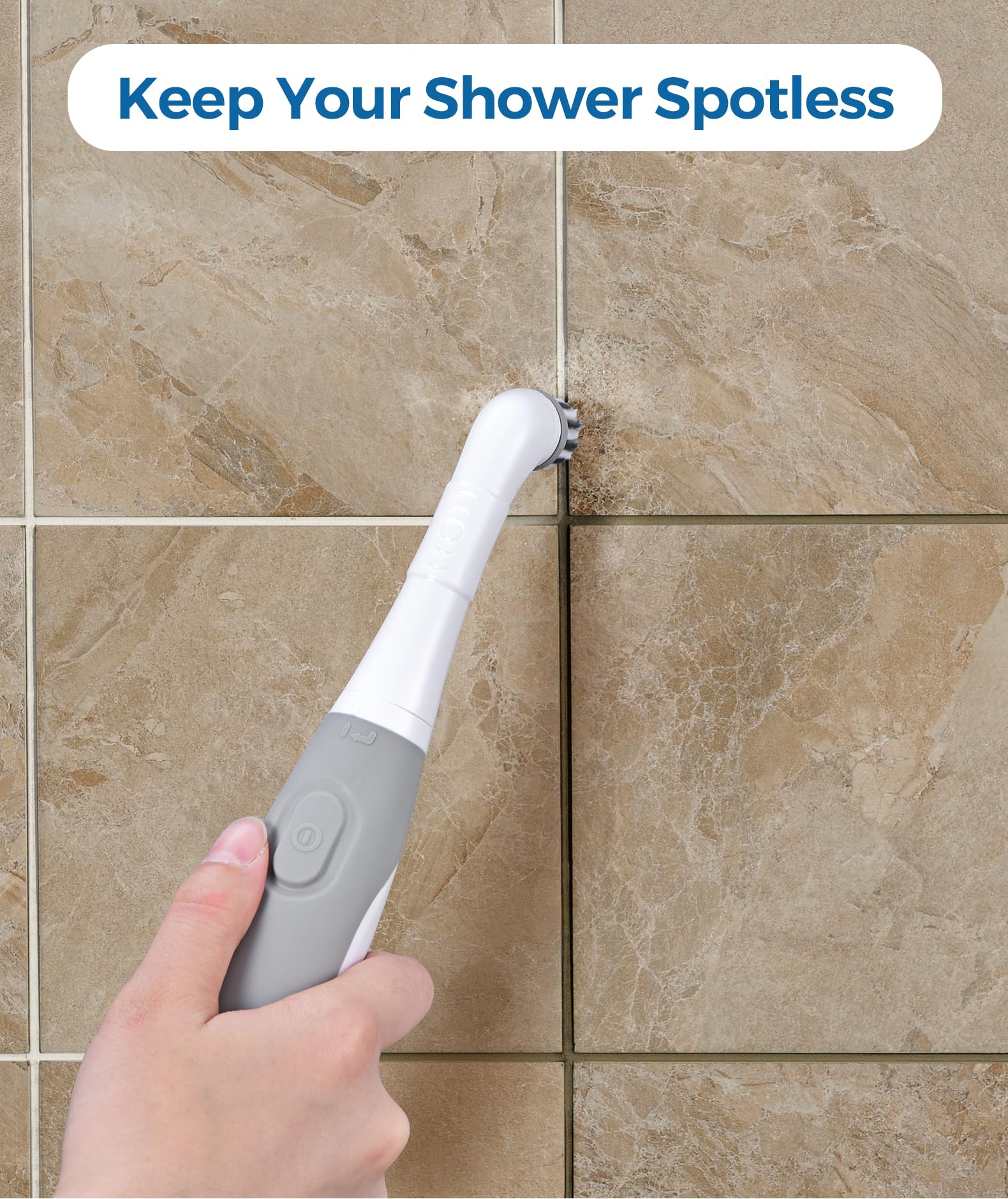 Electric Cleaning Brush with Battery Power