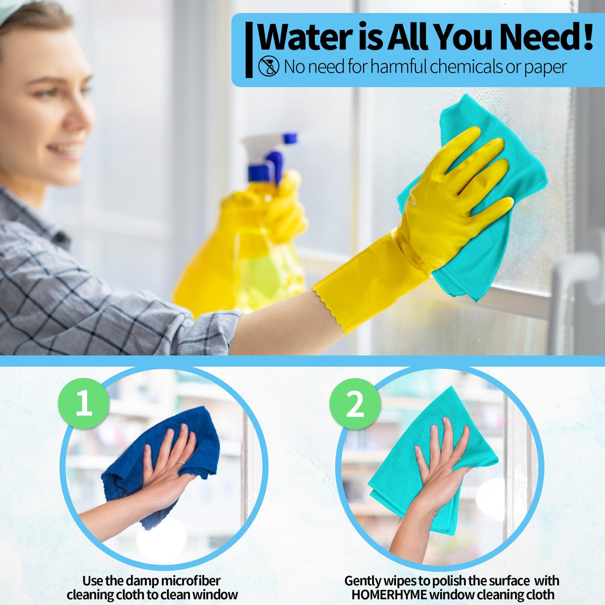 Microfiber Cleaning Cloth (12 Count)