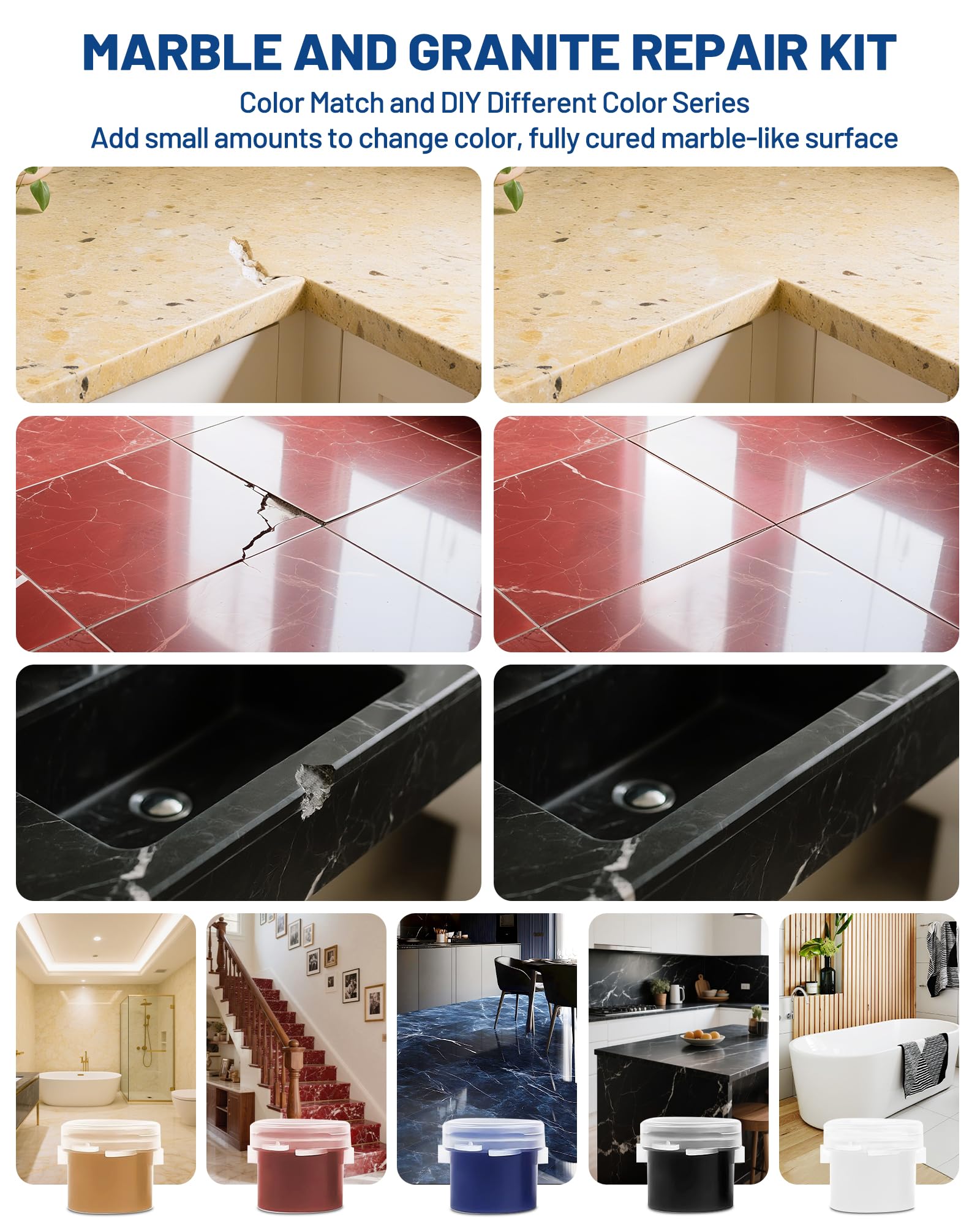 Marble and Granite Repair Kit (5.64 Ounce)