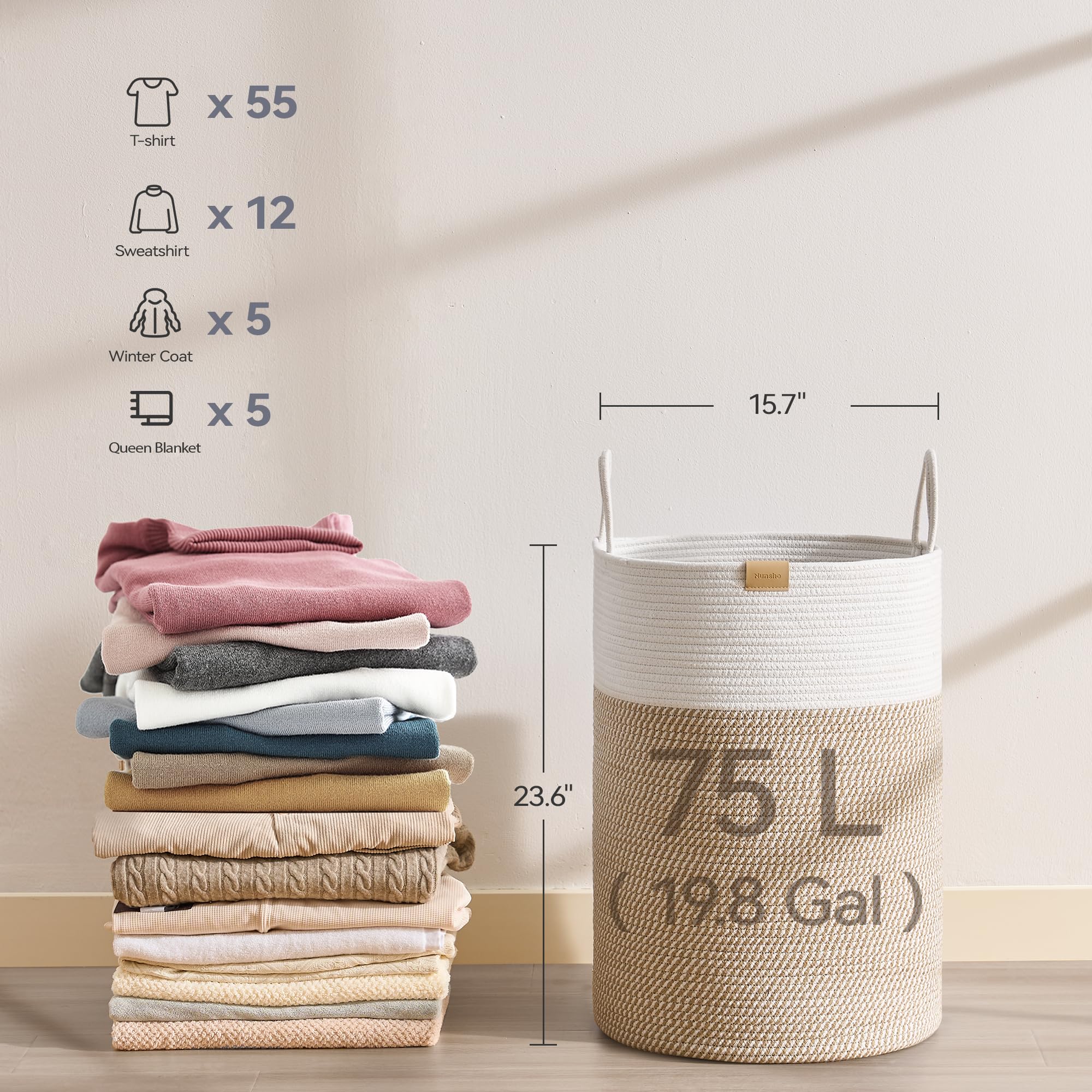 Laundry Hamper 75L