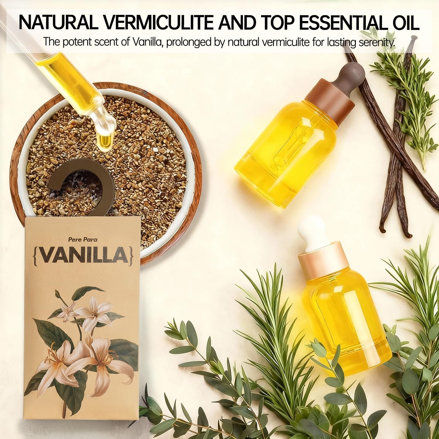 12 Packs Vanilla Potpourri Scented Sachets for Drawers and Closets (12 Count)