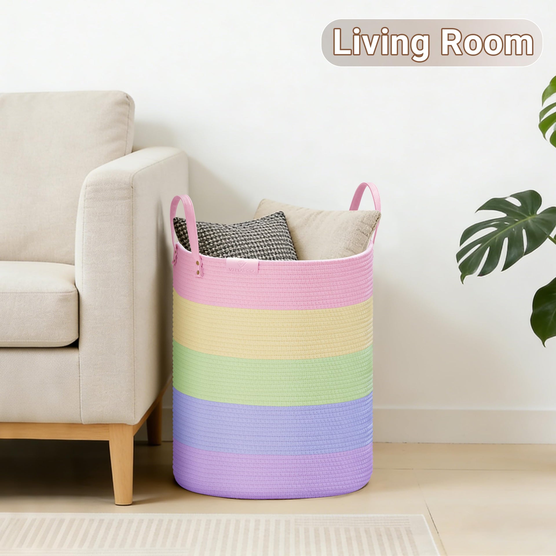 58L Tall Woven Rope Laundry Hamper (1961.2133 Fl Oz) - ModHome Supplies