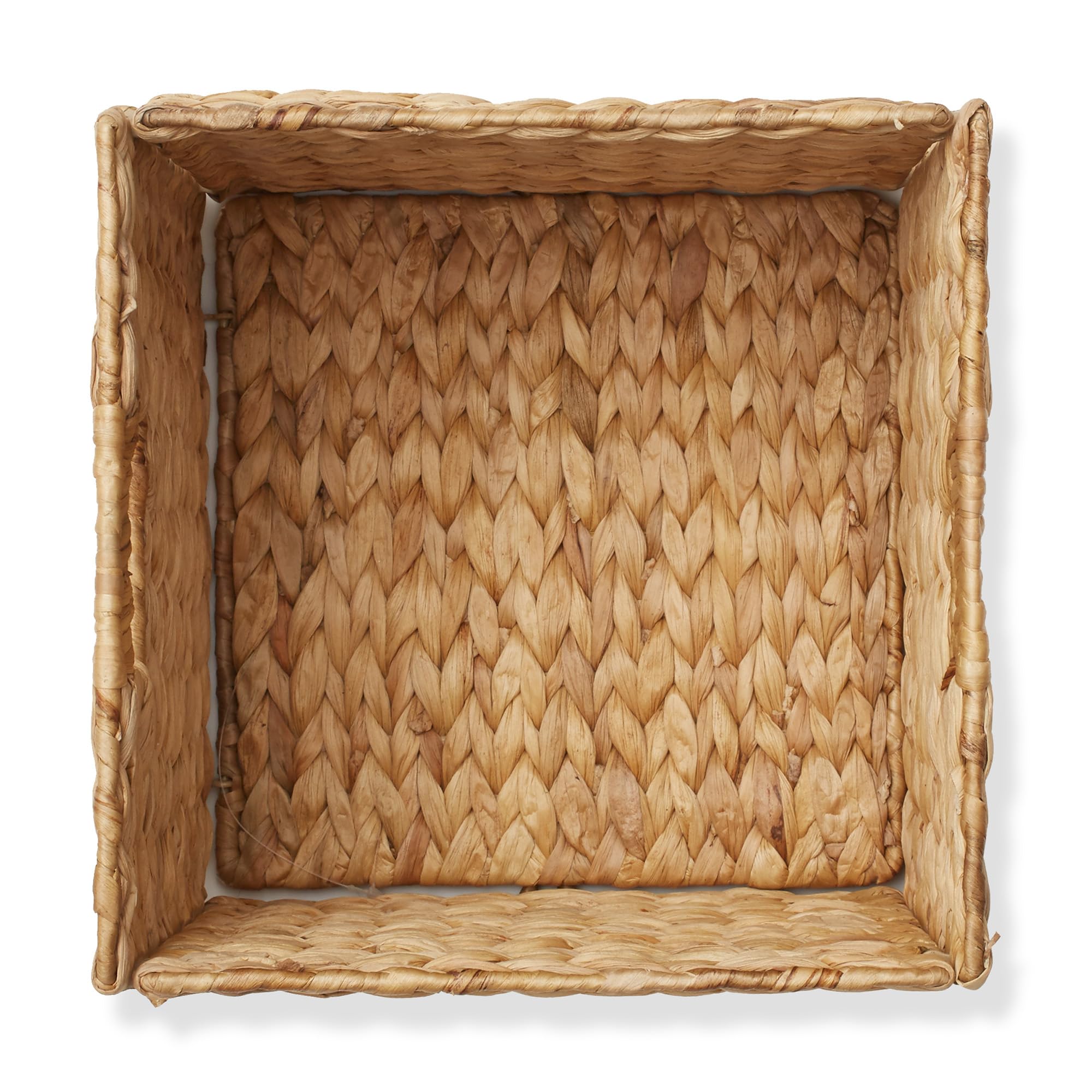 10.5" x 10.5" Water Hyacinth Storage Baskets (2 Count)