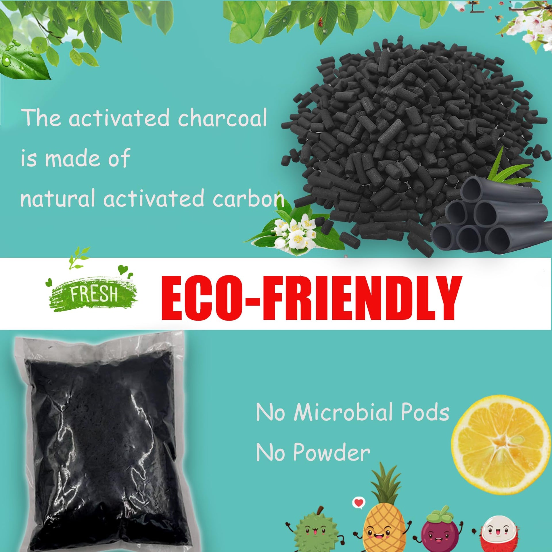 1.55 Pounds Activated Carbon Refills for Smart Waste Composter