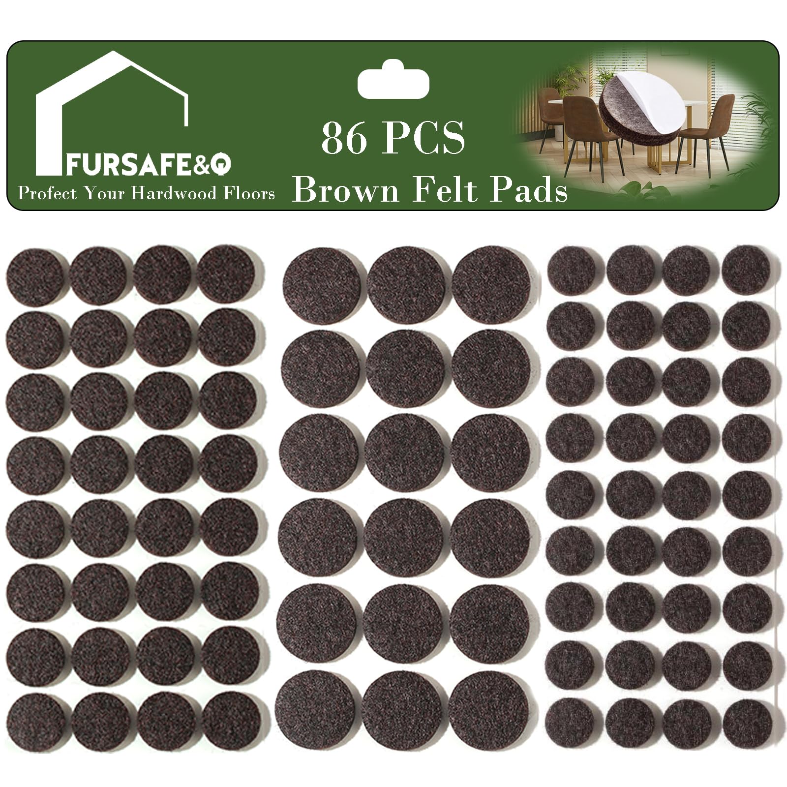 Felt Furniture Pads (86 Count)