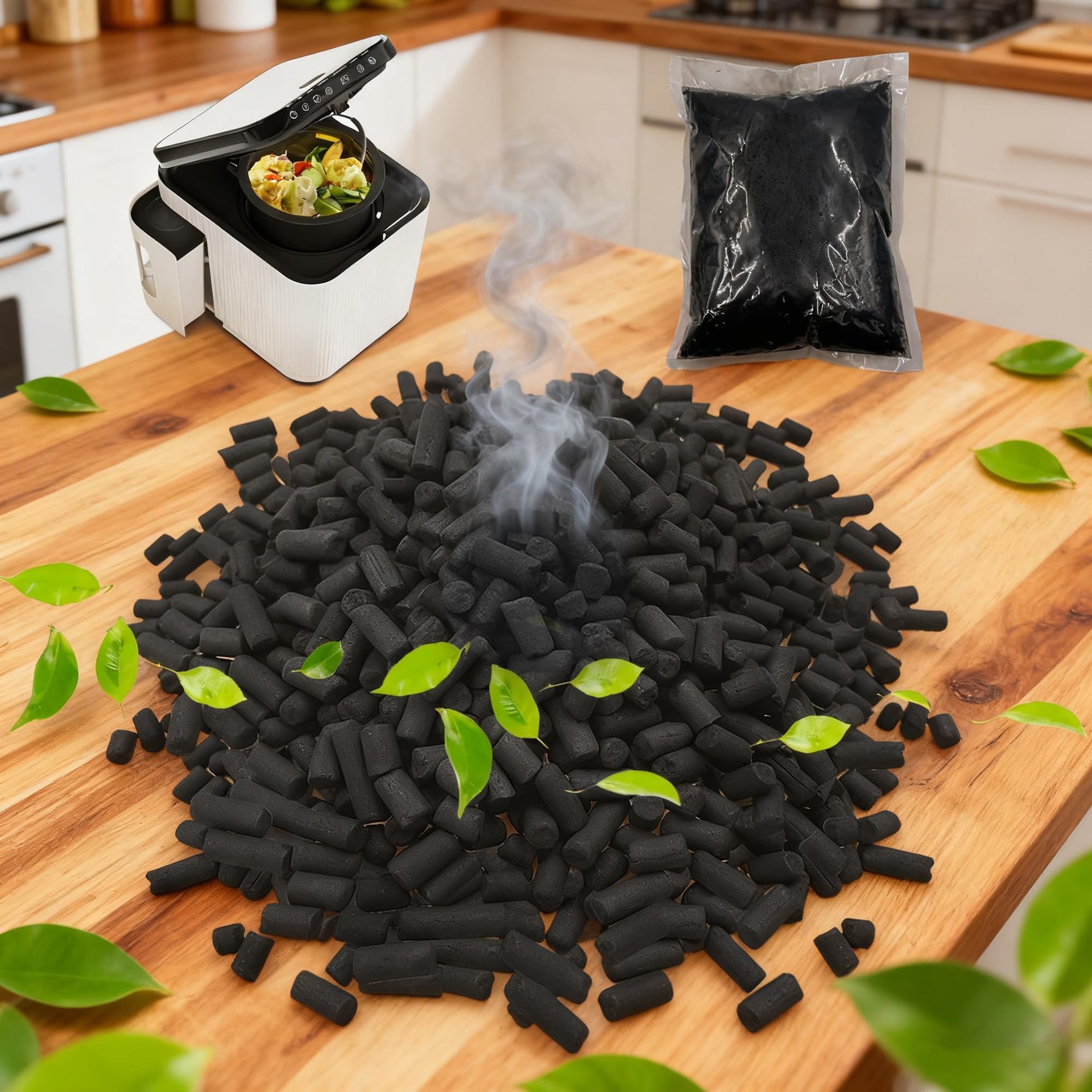 1.55 Pounds Activated Carbon Refills for Smart Waste Composter