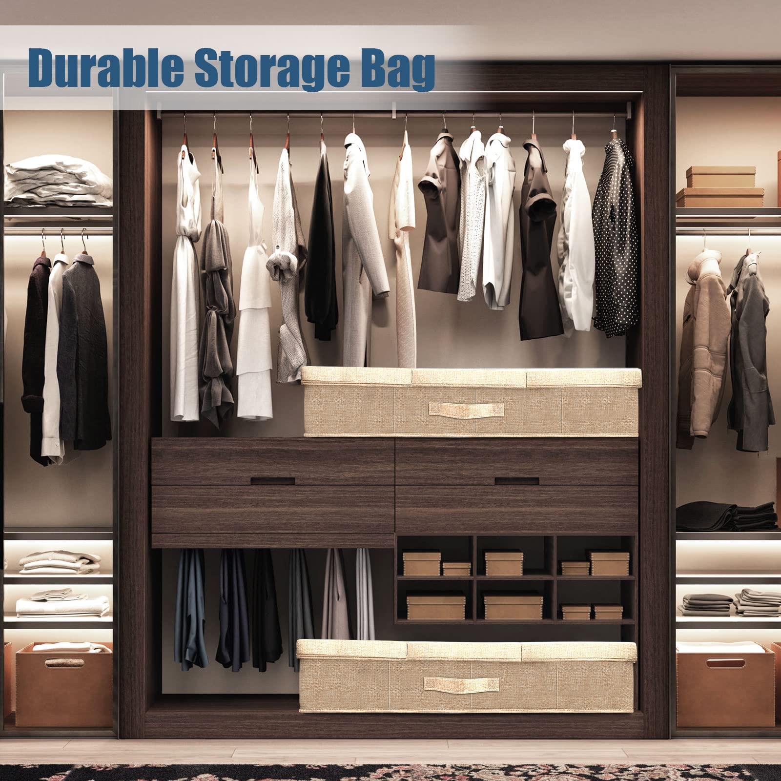 2Pack Large Underbed Storage Containers Bin with Lids