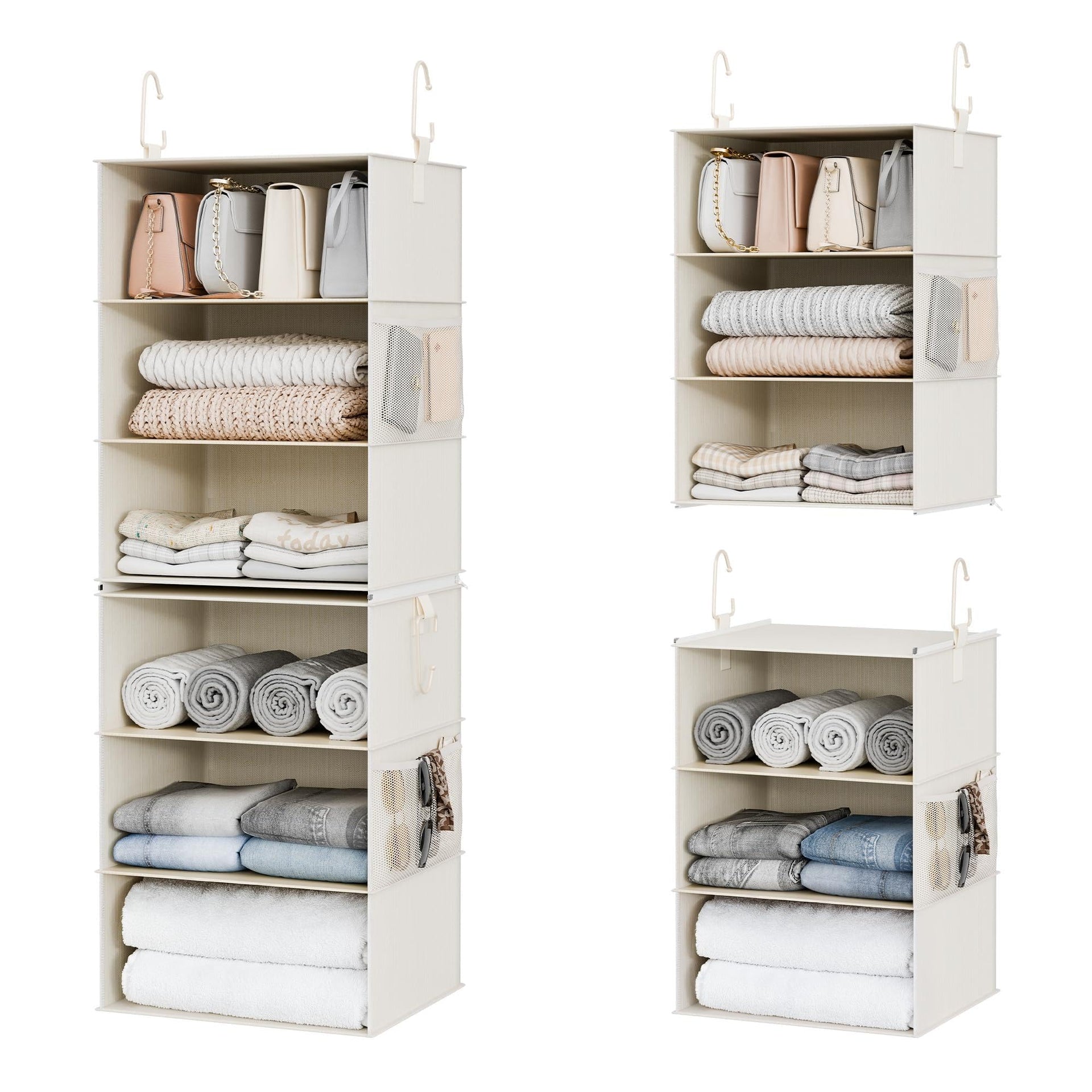 6 Shelf Jumbo Closet Organizers (6 Count)