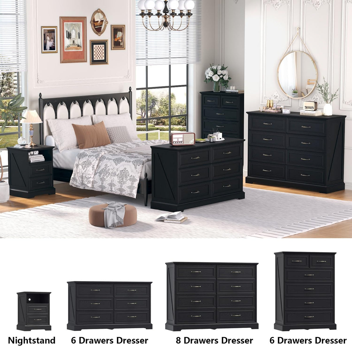 8 Drawer Dresser for Bedroom
