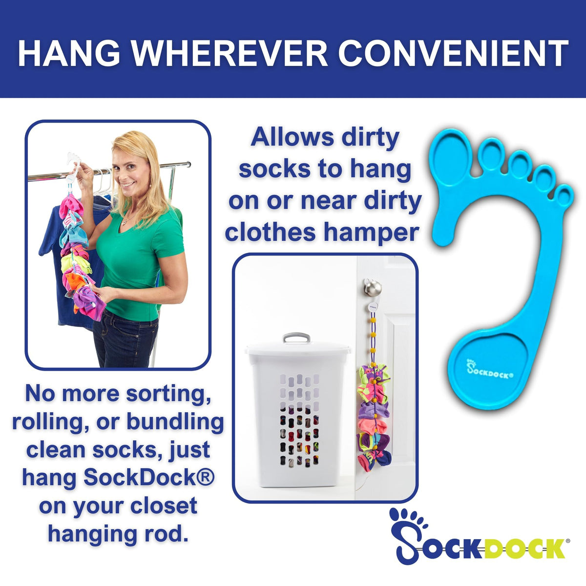 Sock Laundry Solution for Washing Drying & Storing Socks in Pairs