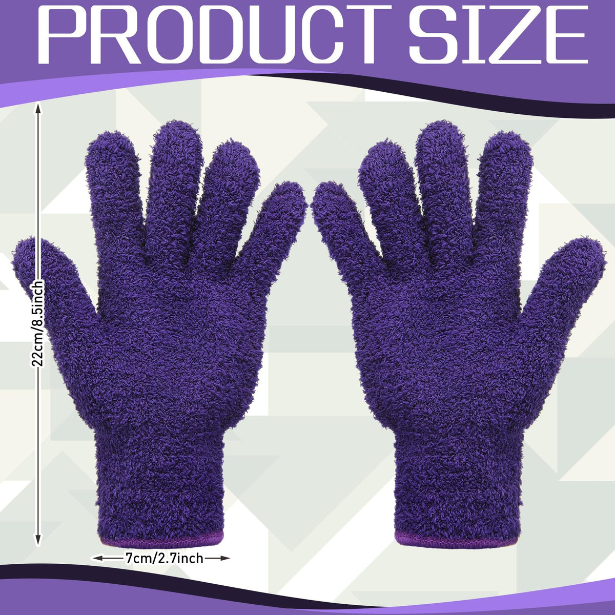 2 Pairs Microfiber Gloves for Plants (2 Count)
