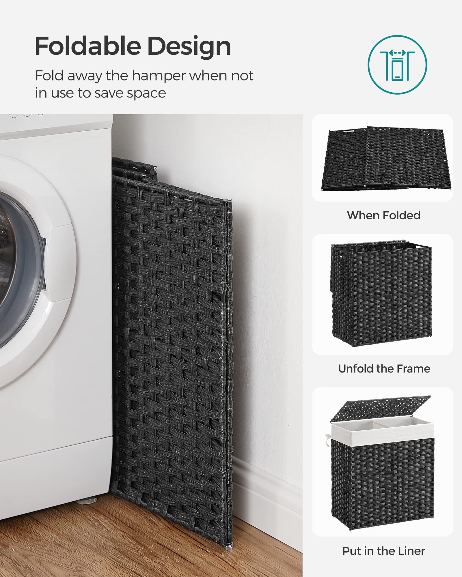 Laundry Hamper with Lid - ModHome Supplies