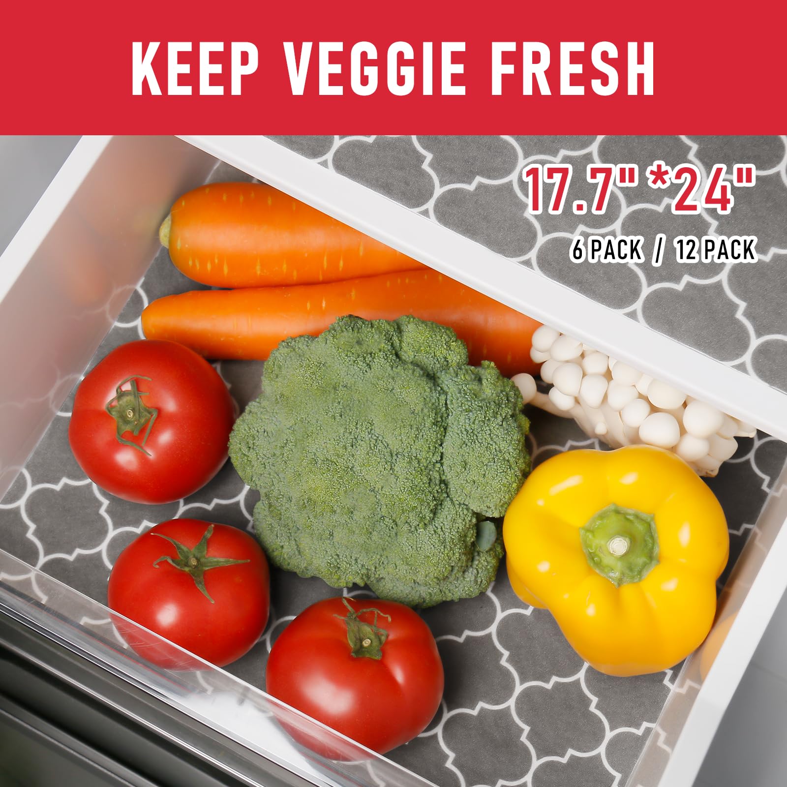 Fridge Liners for Refrigerator (18 Sq Ft)
