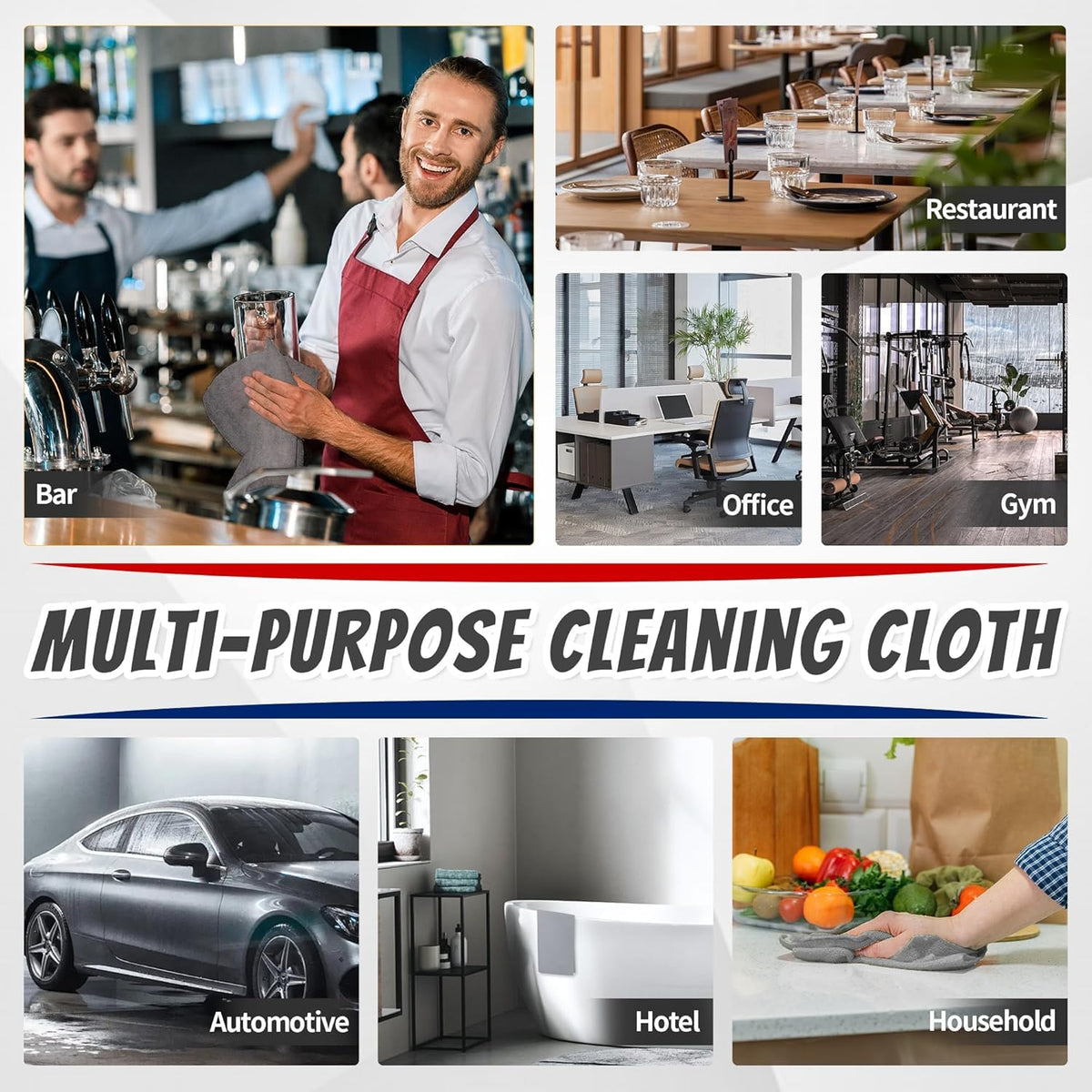 Microfiber Cleaning Cloth (24 Count)