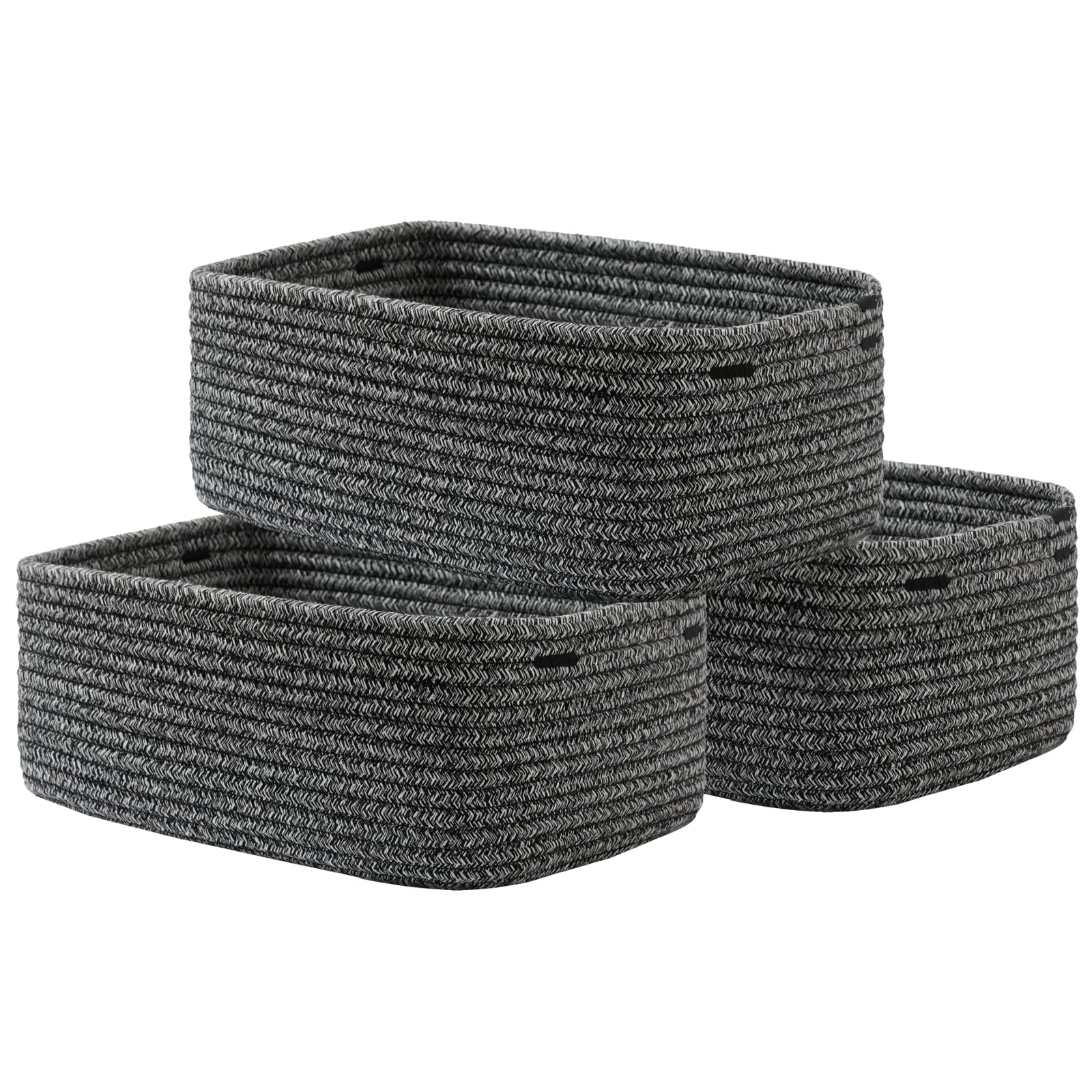 Small Woven Storage Basket for Organizing (3 Count)