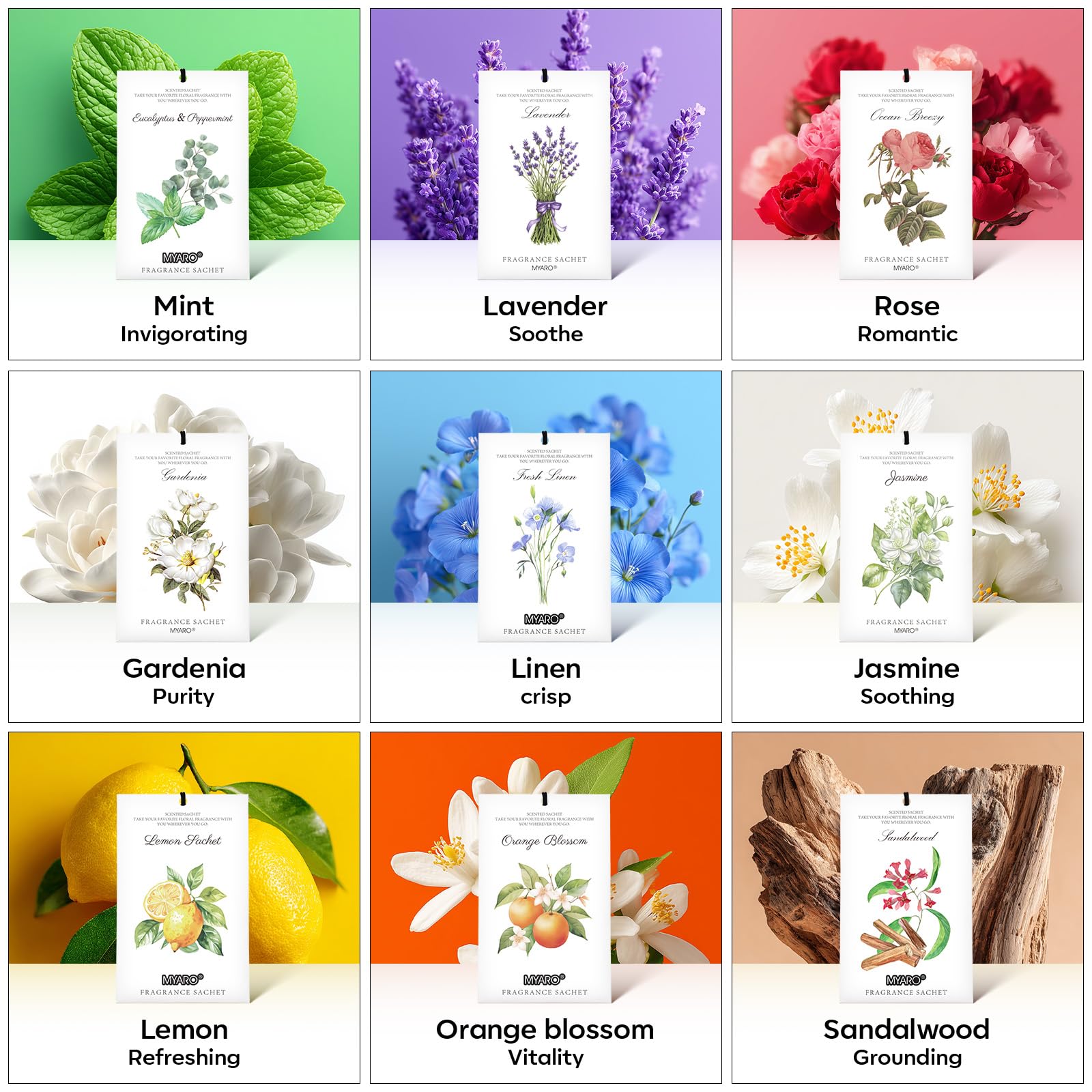 12 Pack Fresh Linen Scented Sachets (12 Count)