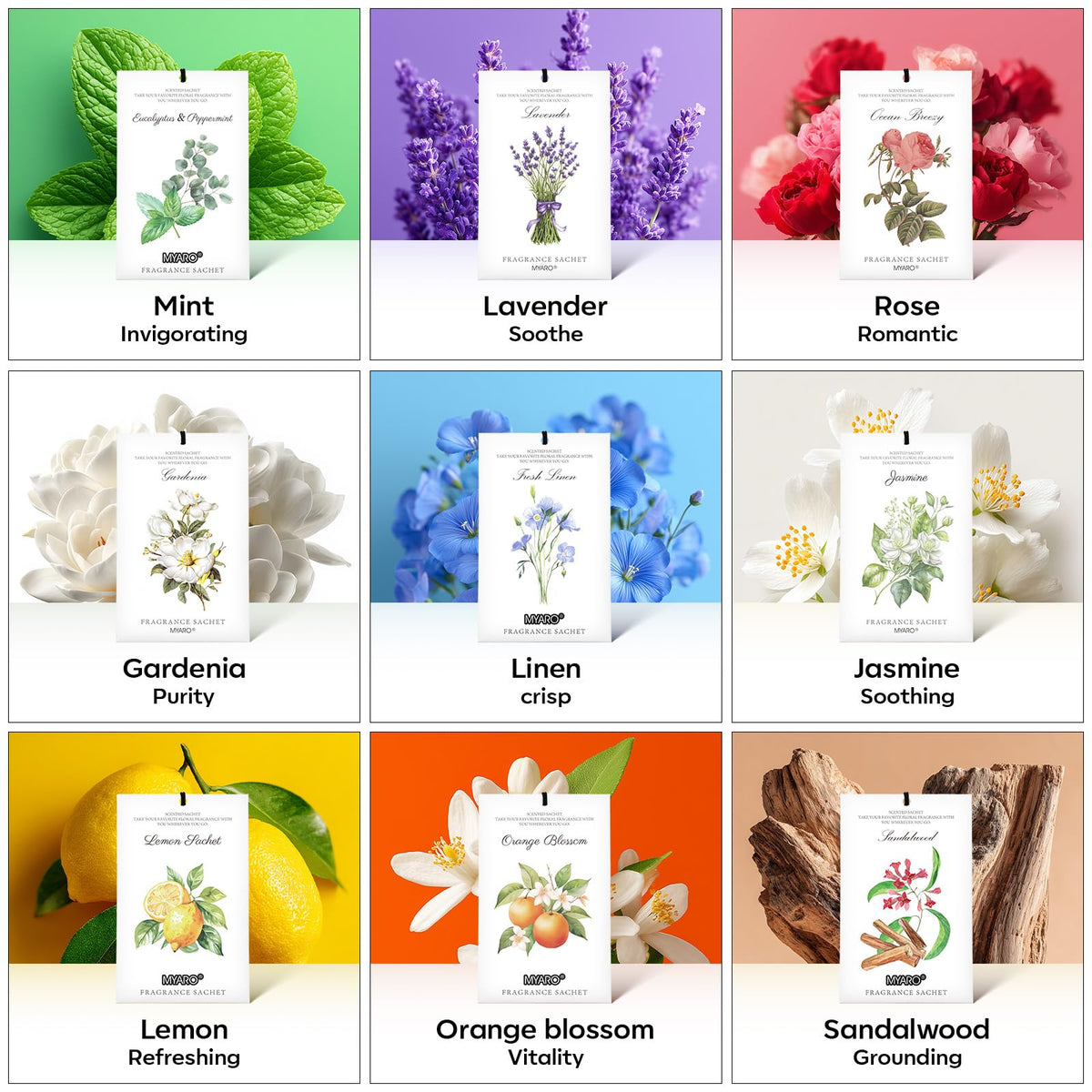 12 Pack Fresh Linen Scented Sachets (12 Count)