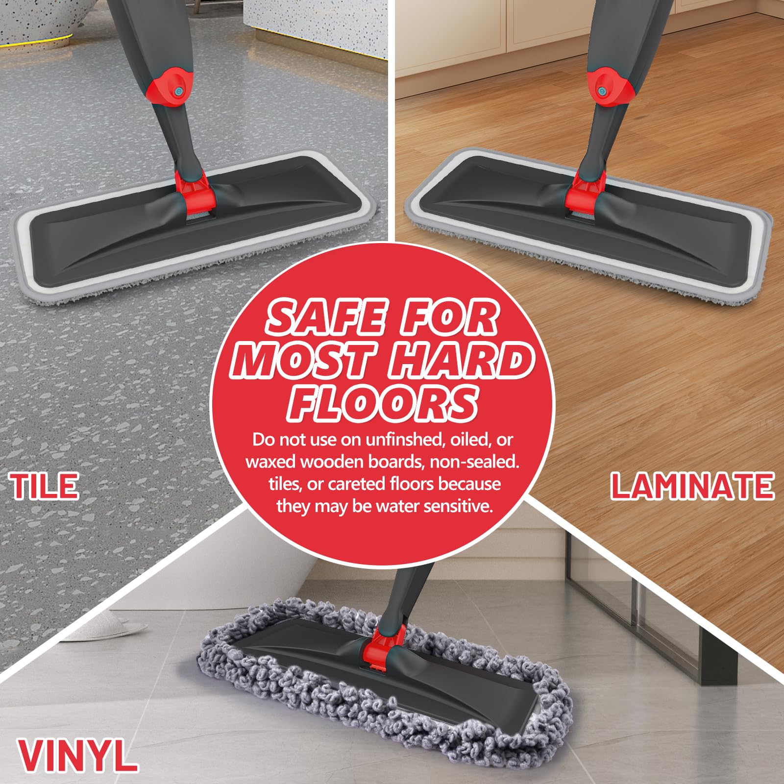 Microfiber Hardwood Floor Mop
