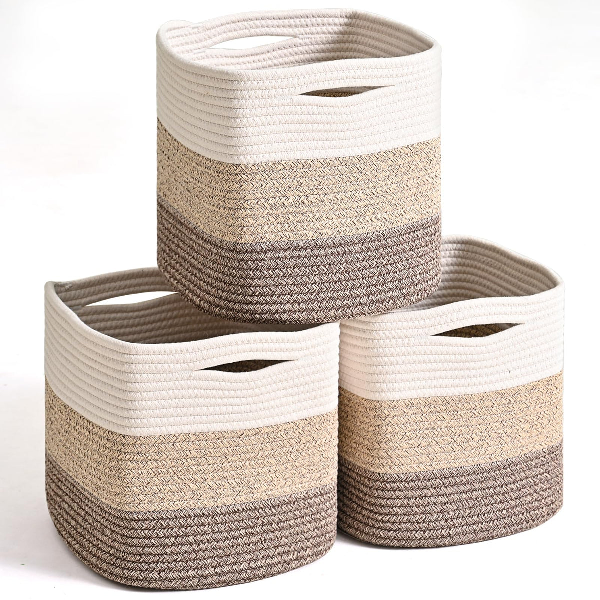 13 Inch Cube Closet Storage Bins (3 Count)