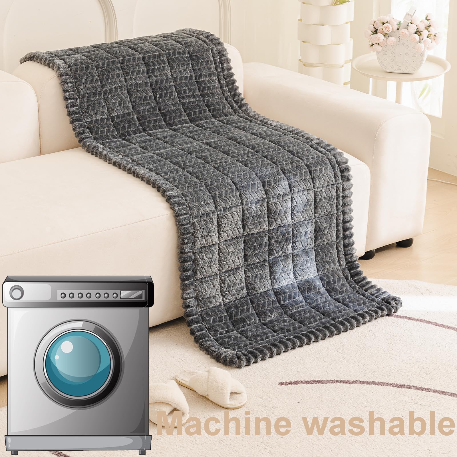 Pet Couch Cover Dogs Washable Sofa Protector Covers Non Slip Fuzzy Dog Mat