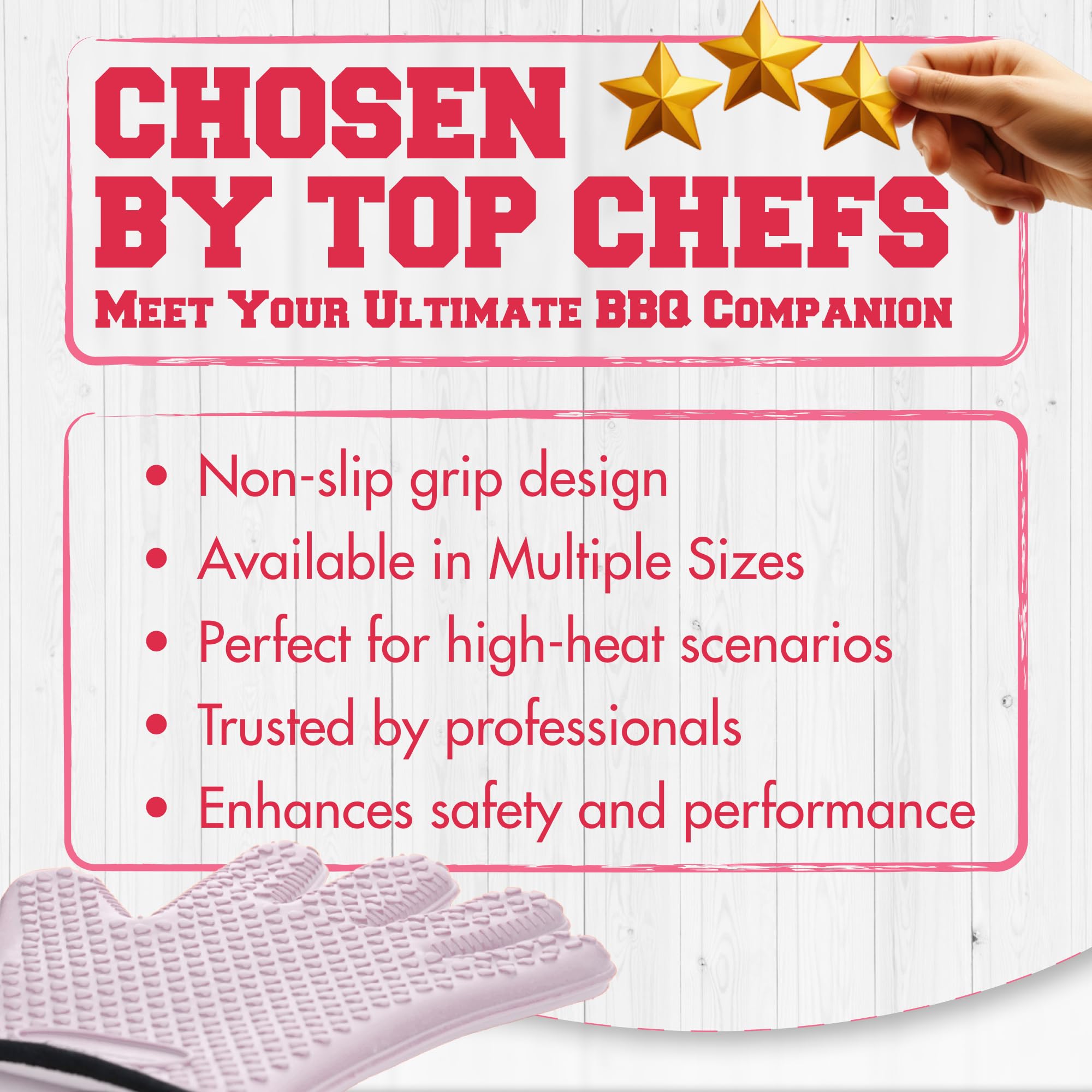 S Silicone Smoker BBQ Gloves (2 Count)