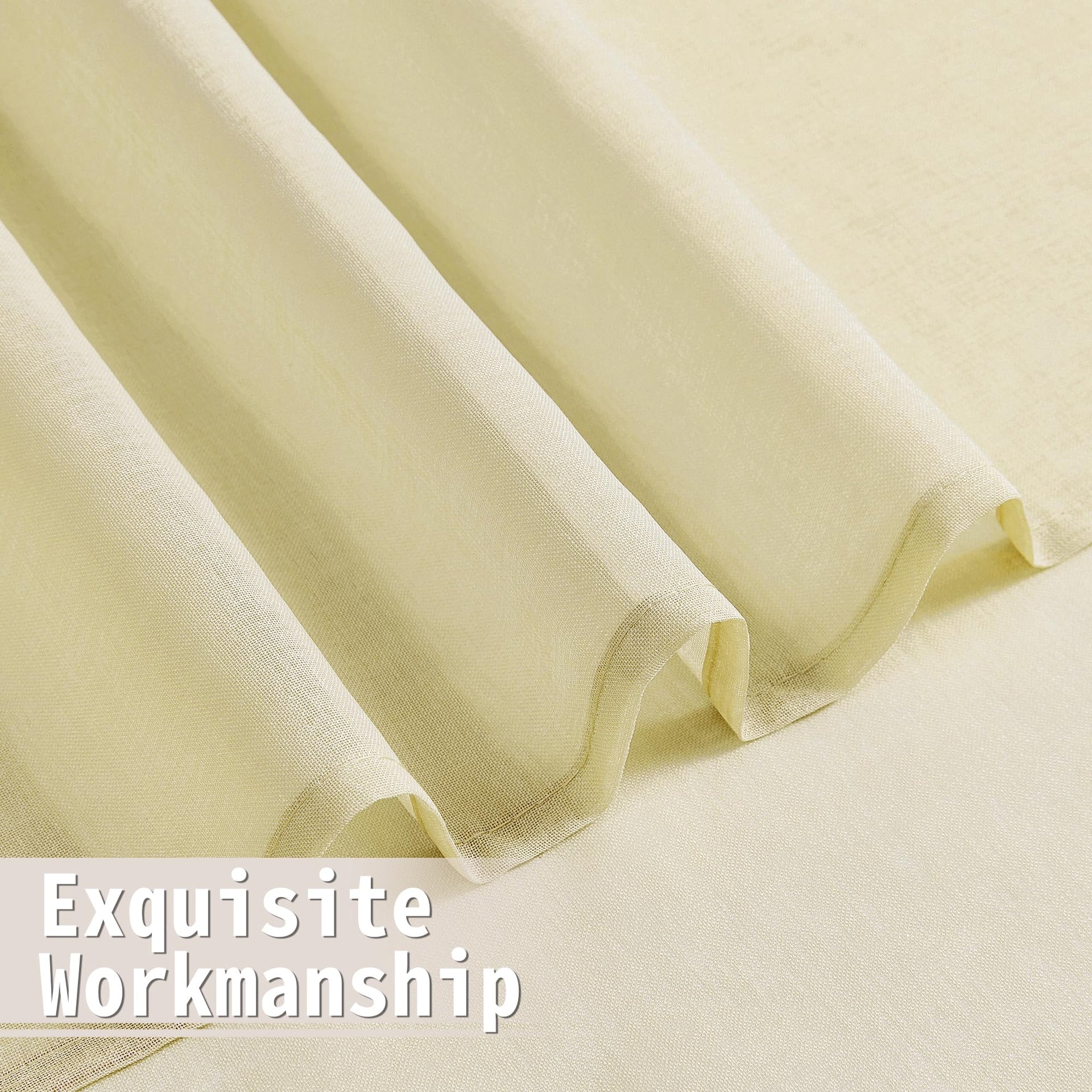Sheer Door Curtains Closet Linen Textured Curtains Sheer Doorway Light Filtering Voile French Doors Rod Pocket Curtain Patio Glass Door