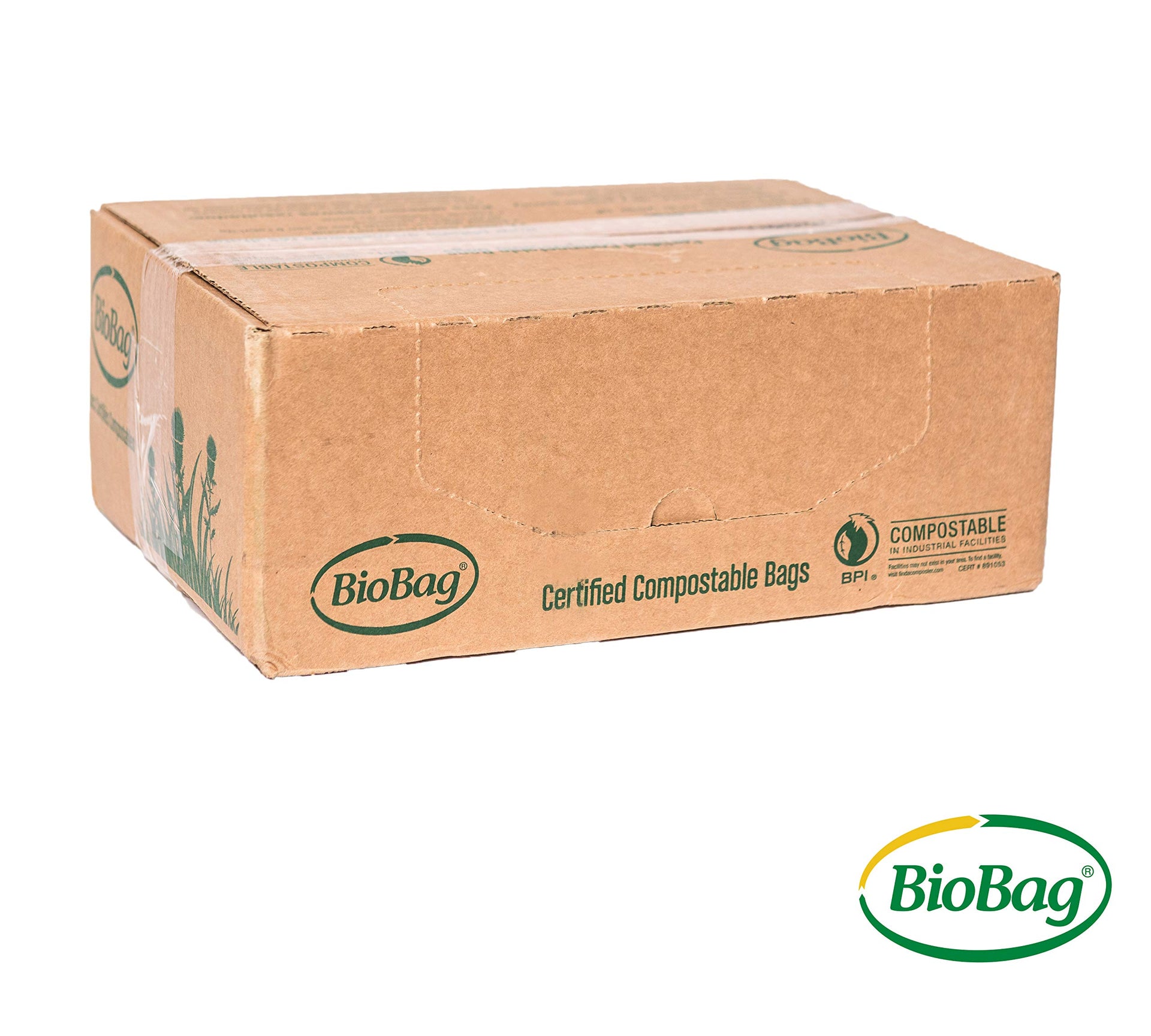 USA) The Original Compostable Bag, 8 Gallon, 500 Count, 100% Certified Compostable Trash Bag Liners for Food Waste, Extra Strong and Durable