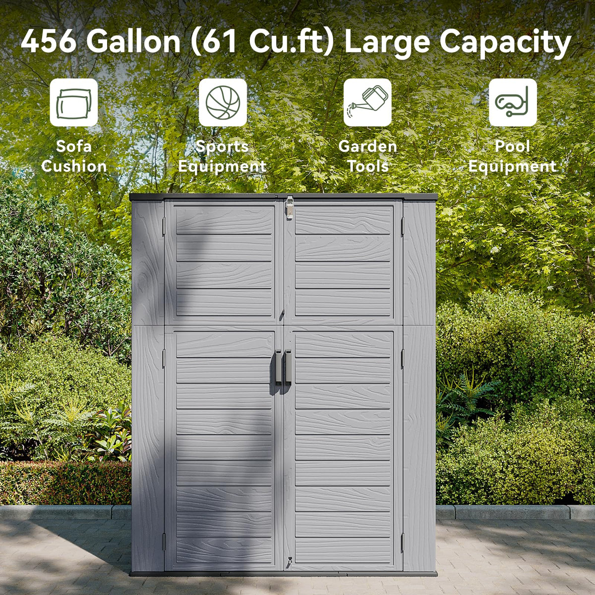 Horizontal Storage Sheds 61 Cu.ft