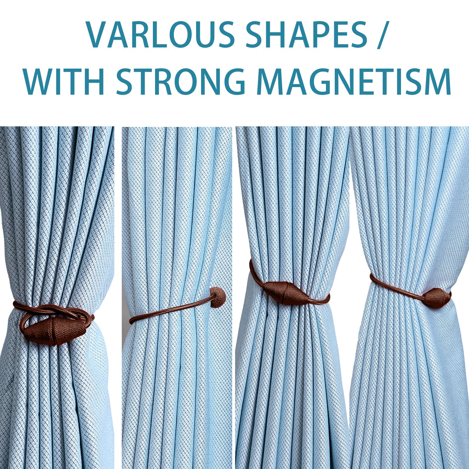 2 PCS Magnetic Curtain Tiebacks