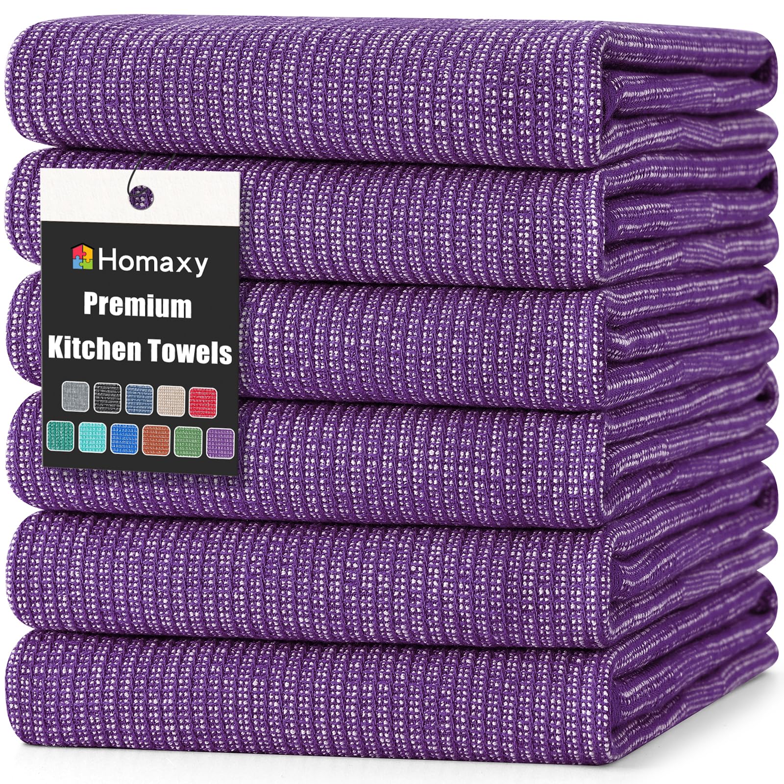 380 GSM Cotton Premium Kitchen Towels 6 Pack (6 Count)