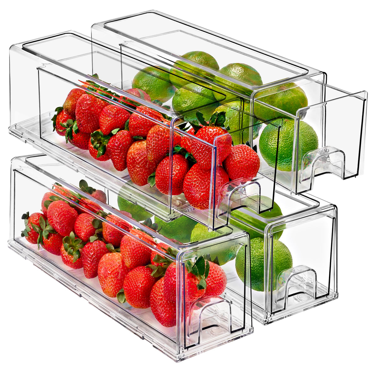 Small Clear Acrylic Storage Drawers (4 Count)