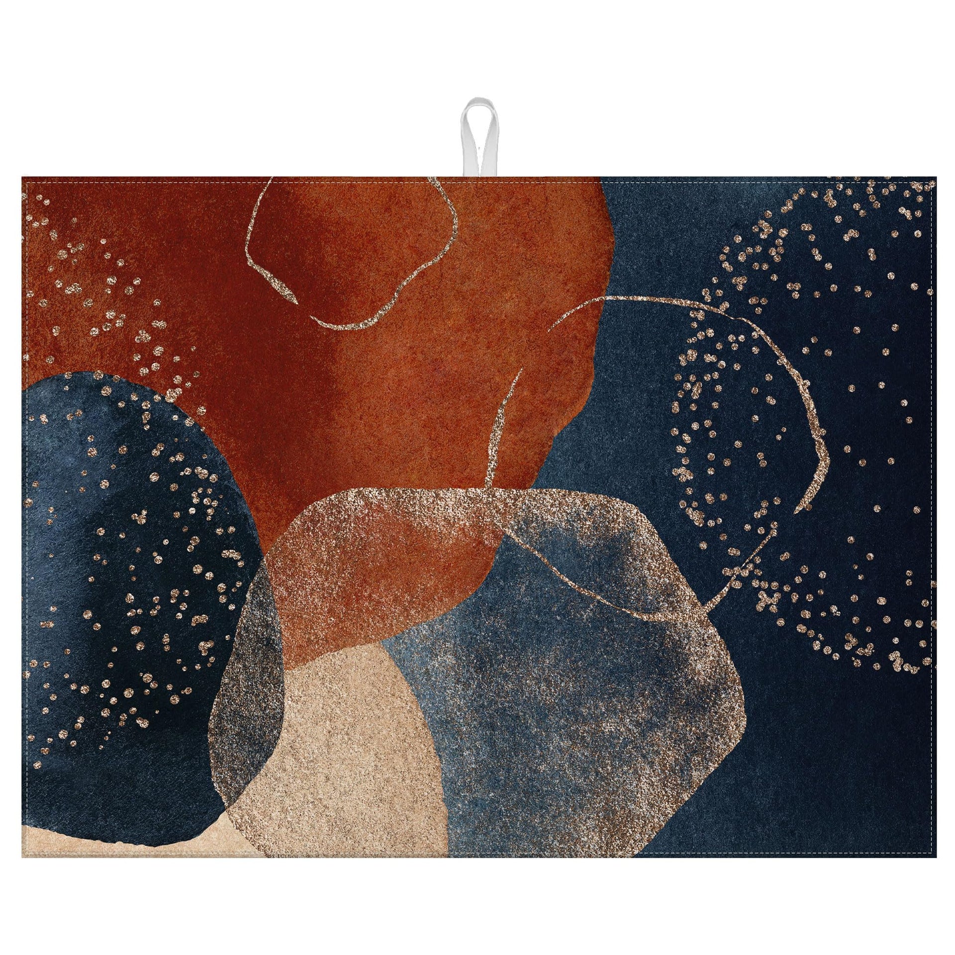 Abstract Stones Art Dish Drying Mat for Kitchen Counter Microfiber Absorbent Dish Kitchen Drying Mat Draining Reusable Washable for Dishes