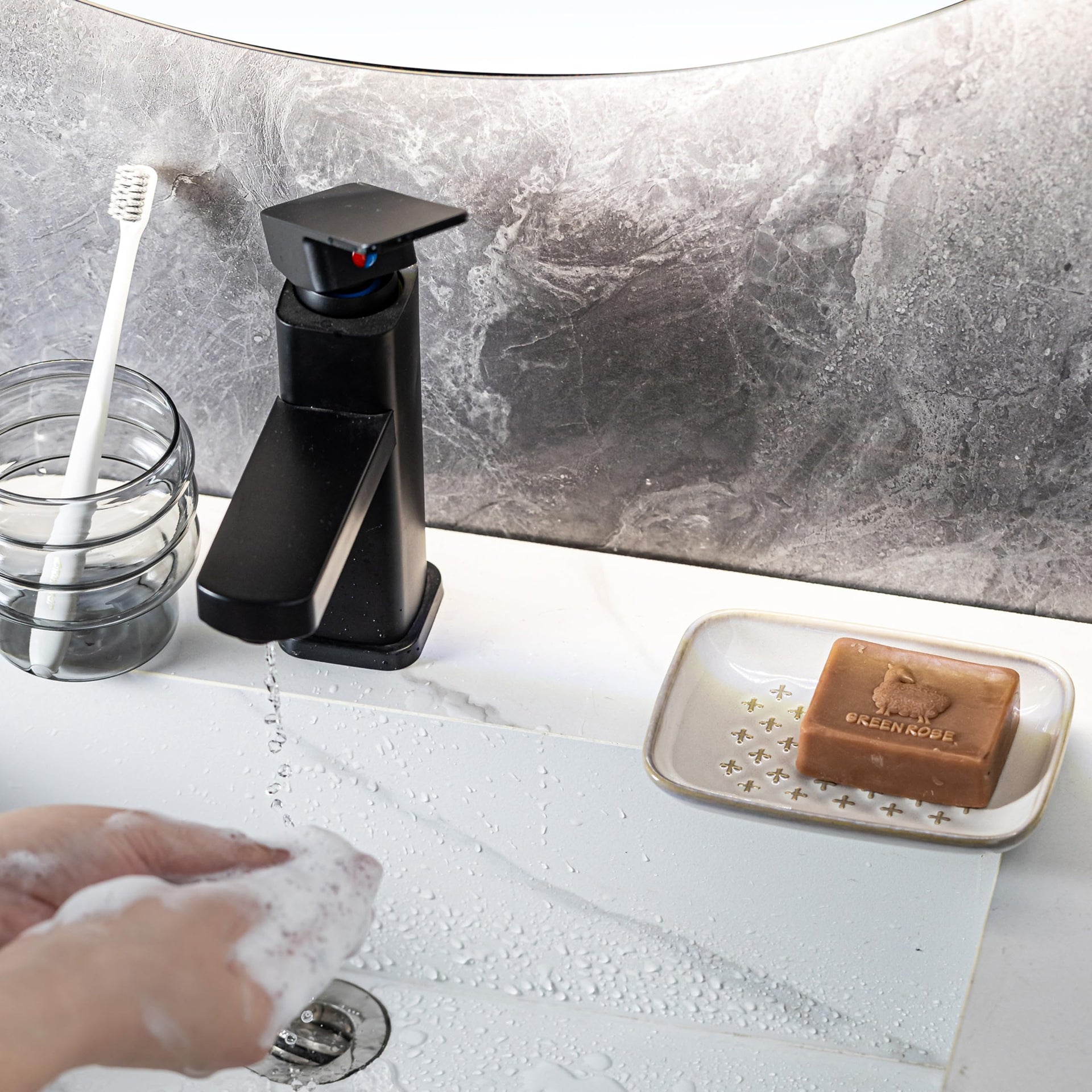 Ceramic Soap Dish for Bar Soap