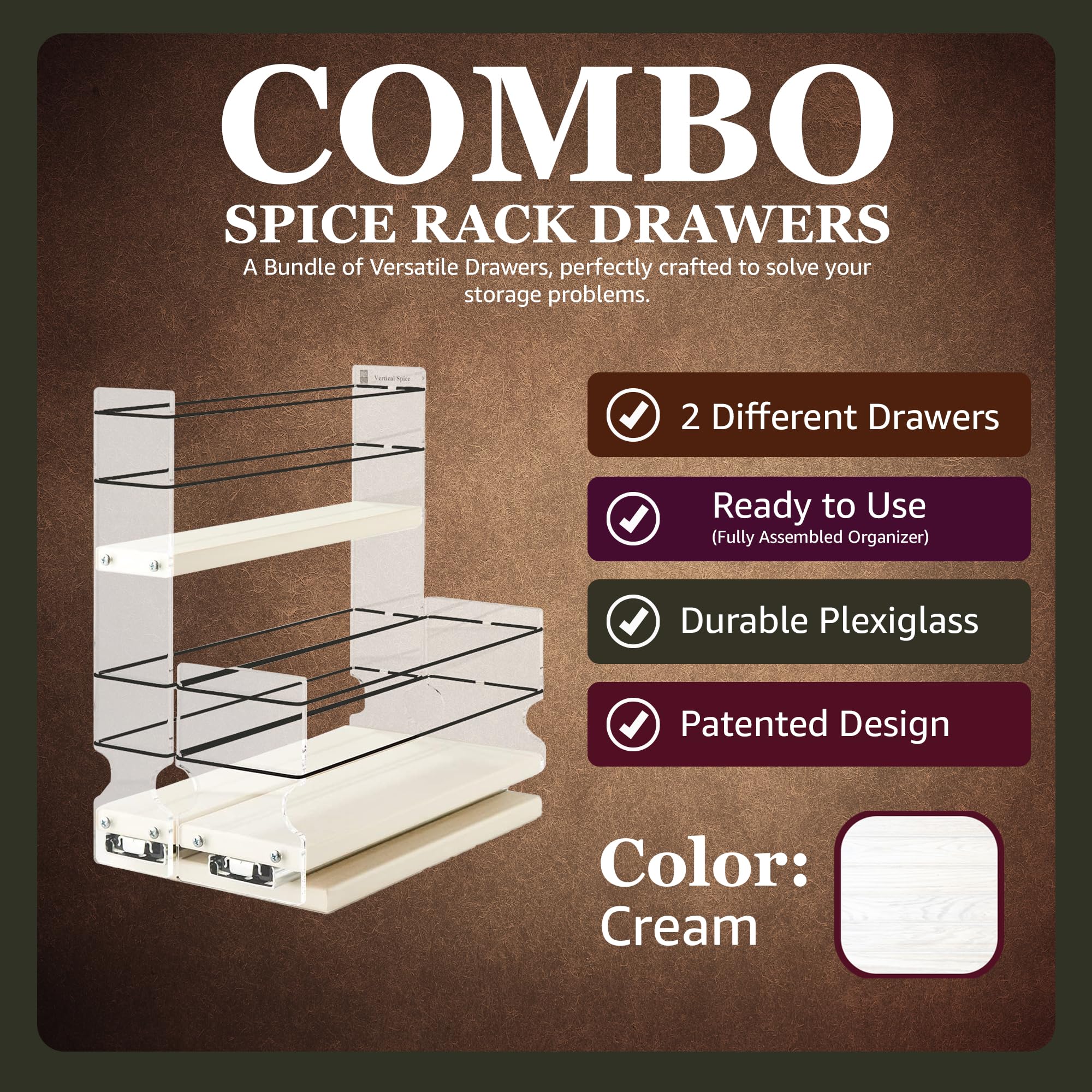 Combo Spice Rack Drawer