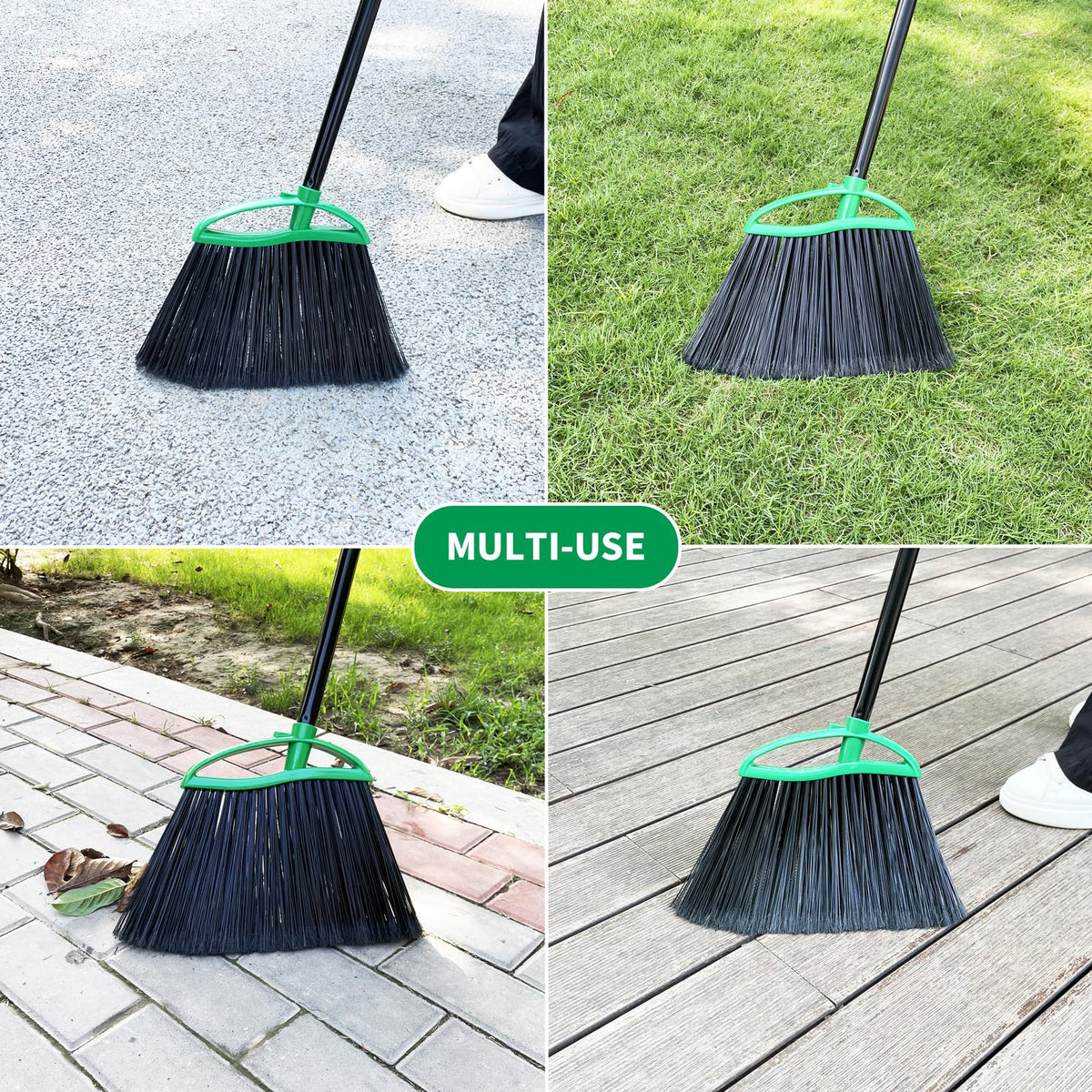 2 Pack Heavy Duty Brooms (2 Count)