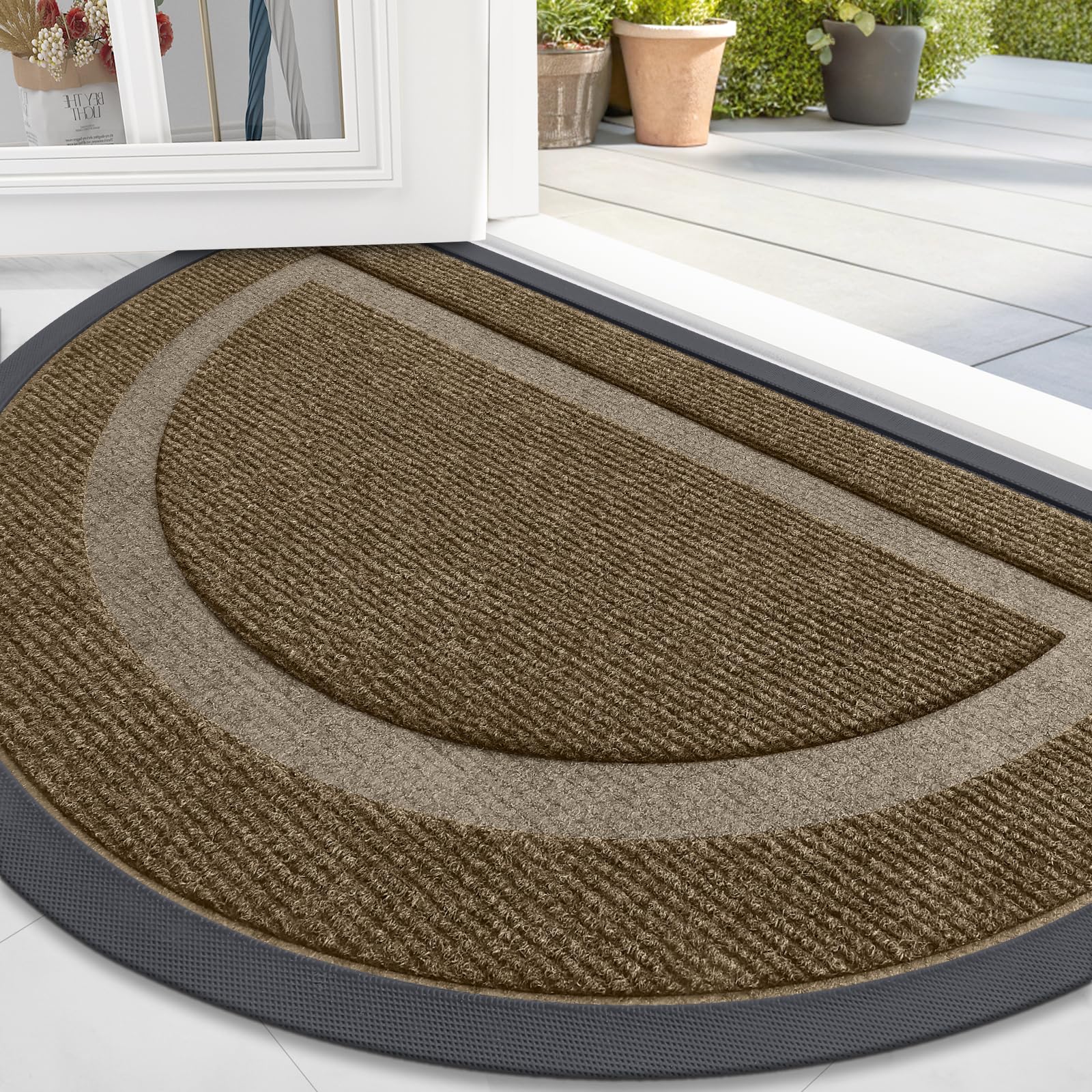 Half Circle Front Door Mat Outside 71x47 All (23.25 Sq Ft)