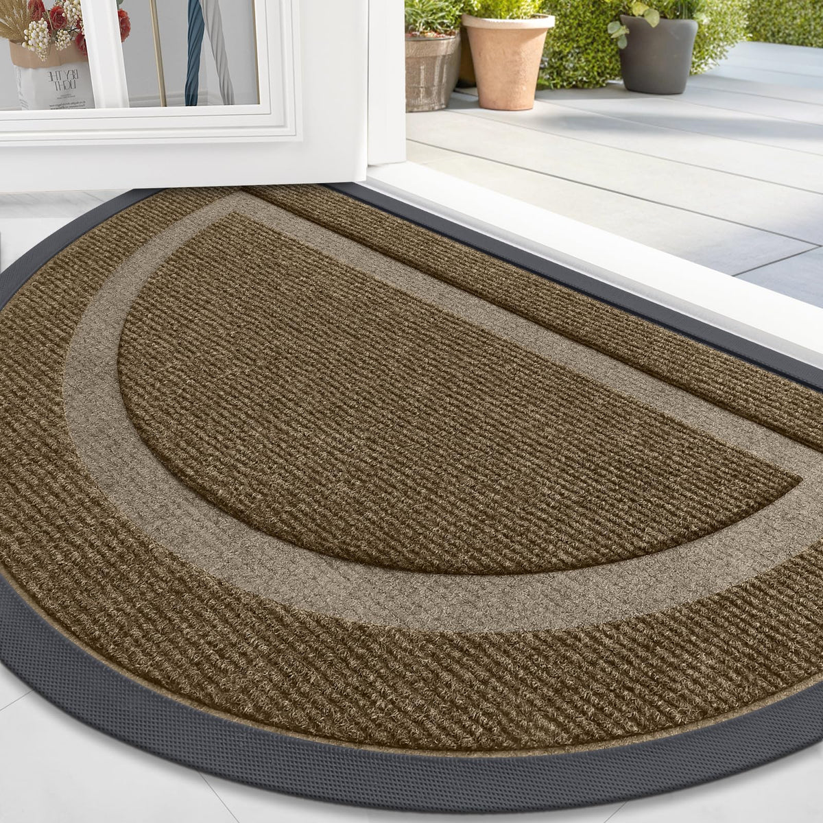 Half Circle Front Door Mat Outside 71x47 All (23.25 Sq Ft)