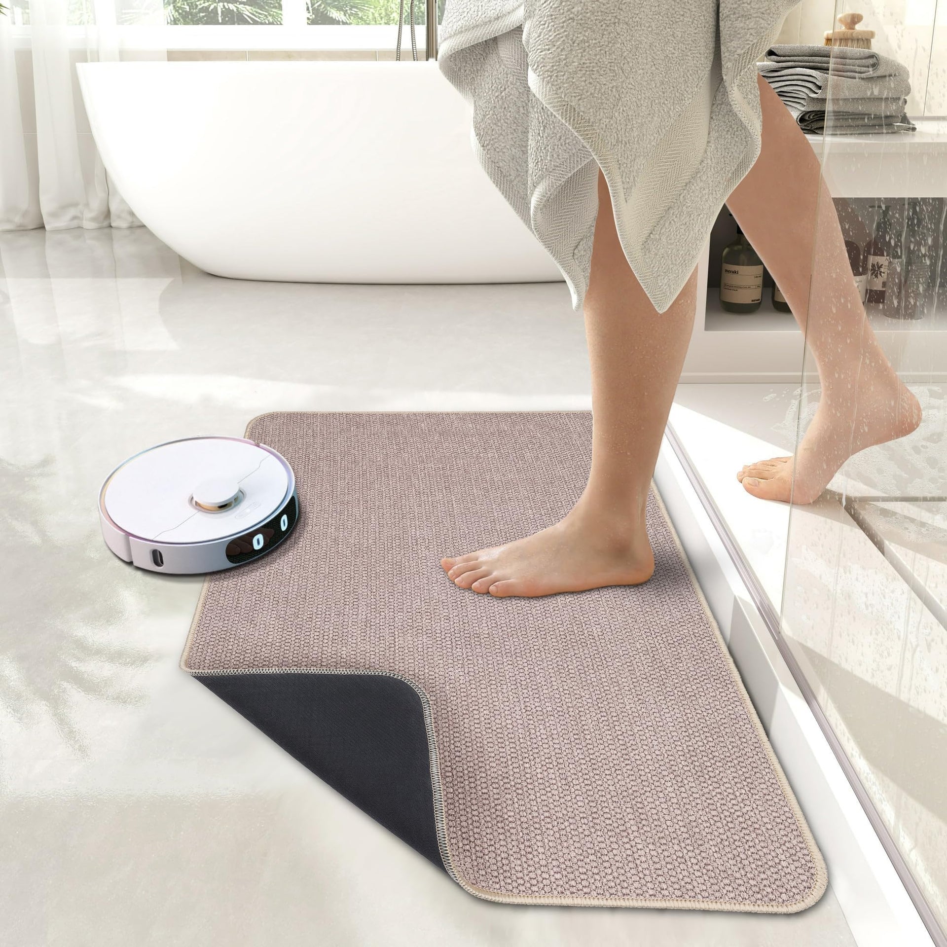 Bath Mat Ultra Thin Bathroom Rugs